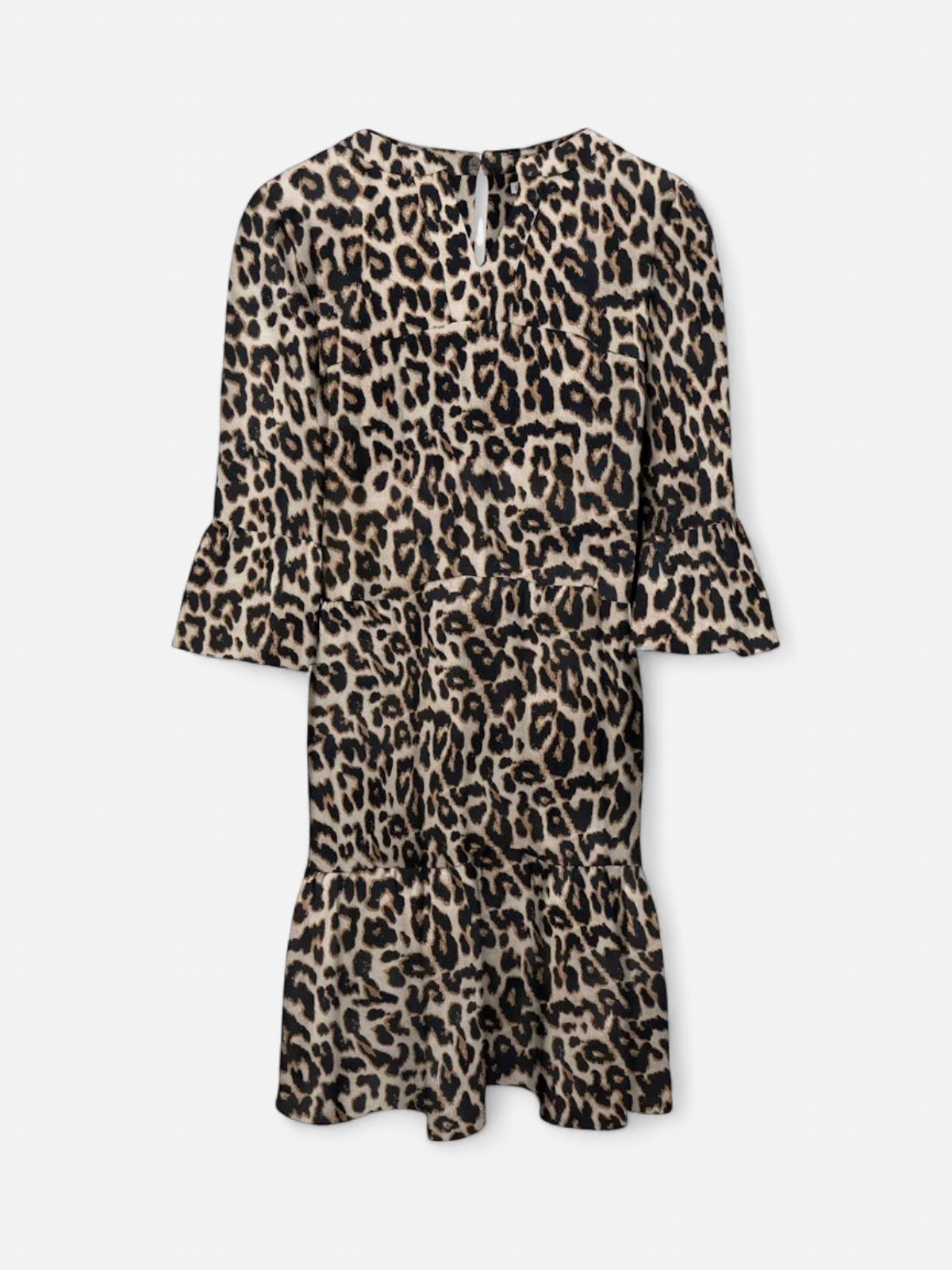 Kids Only lasten mekko, KOGGLOW LIFE ALBERTE 3/4 DRESS AOP Ruskea Kuosi - Kekäle.fi