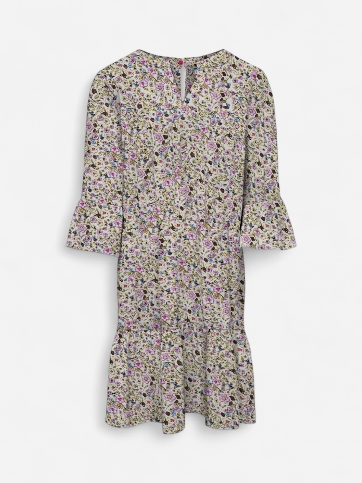 Kids Only lasten mekko, KOGGLOW LIFE ALBERTE 3/4 DRESS AOP Valkopohjainen Kuosi - Kekäle.fi