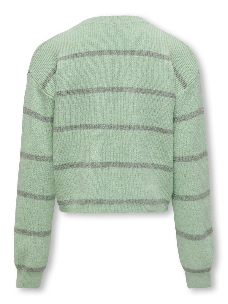 kids-only-lasten-neulepusero-kogfranca-short-stripe-knit-noos-vaaleanvihrea-2