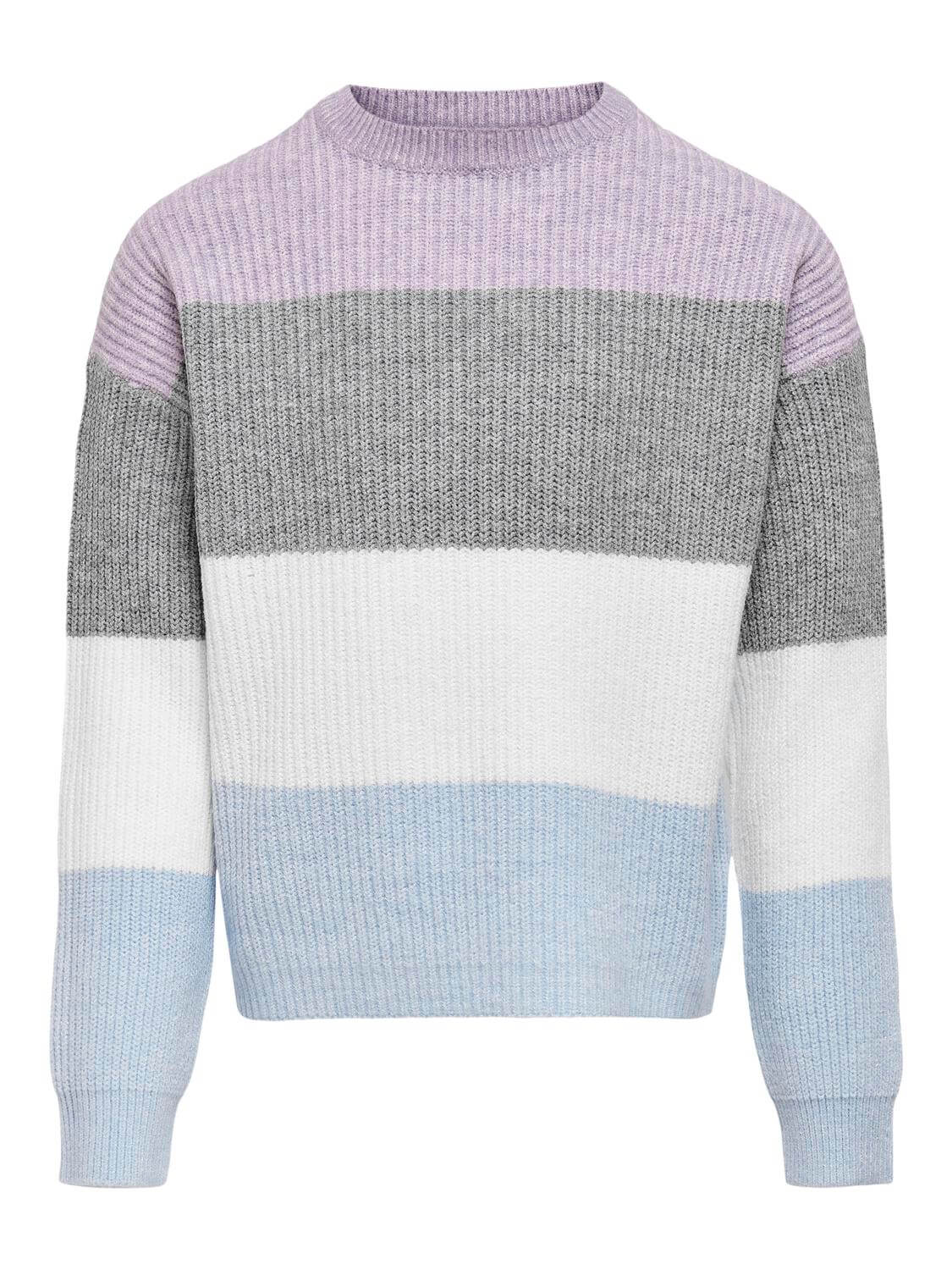 kids-only-tyttojen-raidallinen-neulepusero-kogsandy-ls-stripe-pullover-raidallinen-liila-1
