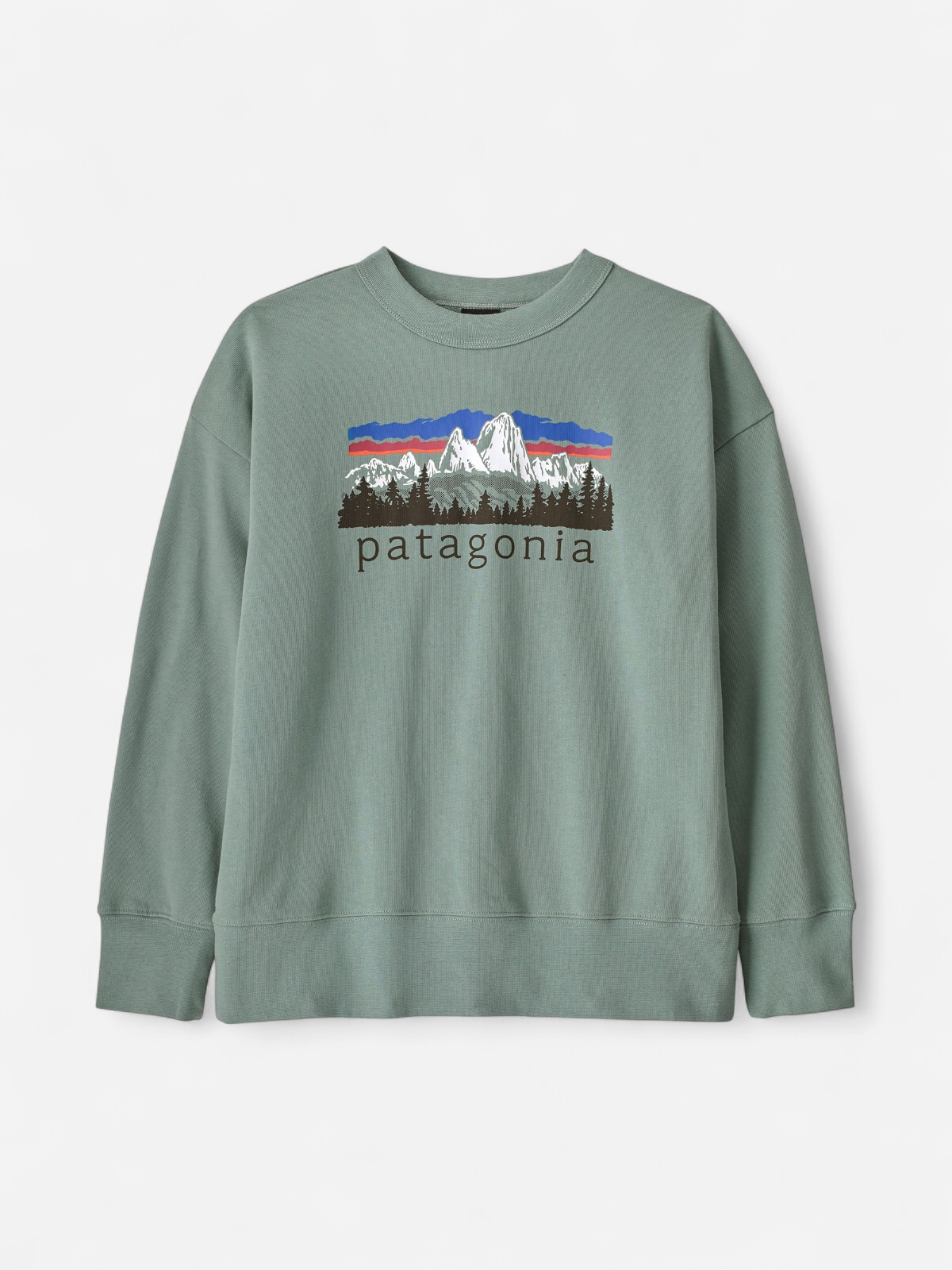 Patagonia lasten collegepaita Kids' Crew Sweatshirt, vaaleanvihreä - Kekäle.fi