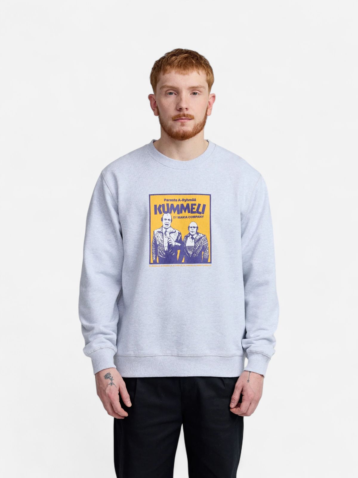 Makia Kummeli A-ryhmä Sweatshirt, vaaleanharmaa - Kekäle.fi