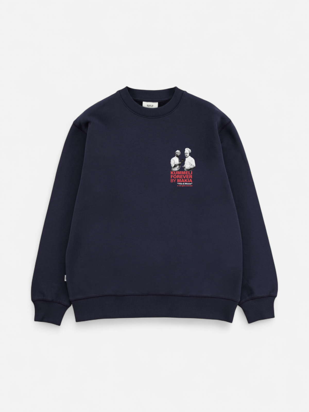 Makia Kummeli Gastronomie Sweatshirt, tummansininen - Kekäle.fi