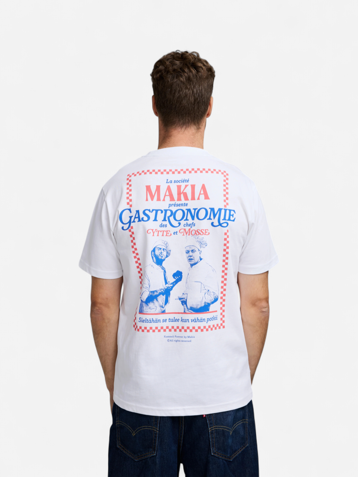Makia Kummeli Gastronomie T-shirt, valkoinen - Kekäle.fi