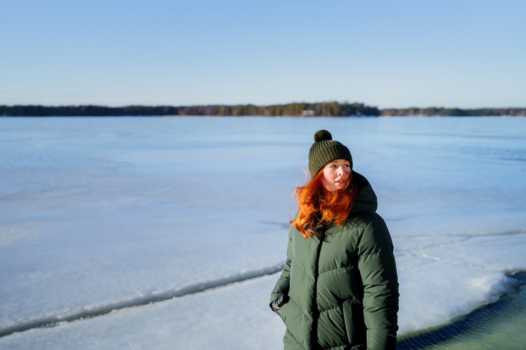 Joutsen Naisten Talvitakki REINA UNTUVATAKKI 104CM Tummanvihreä