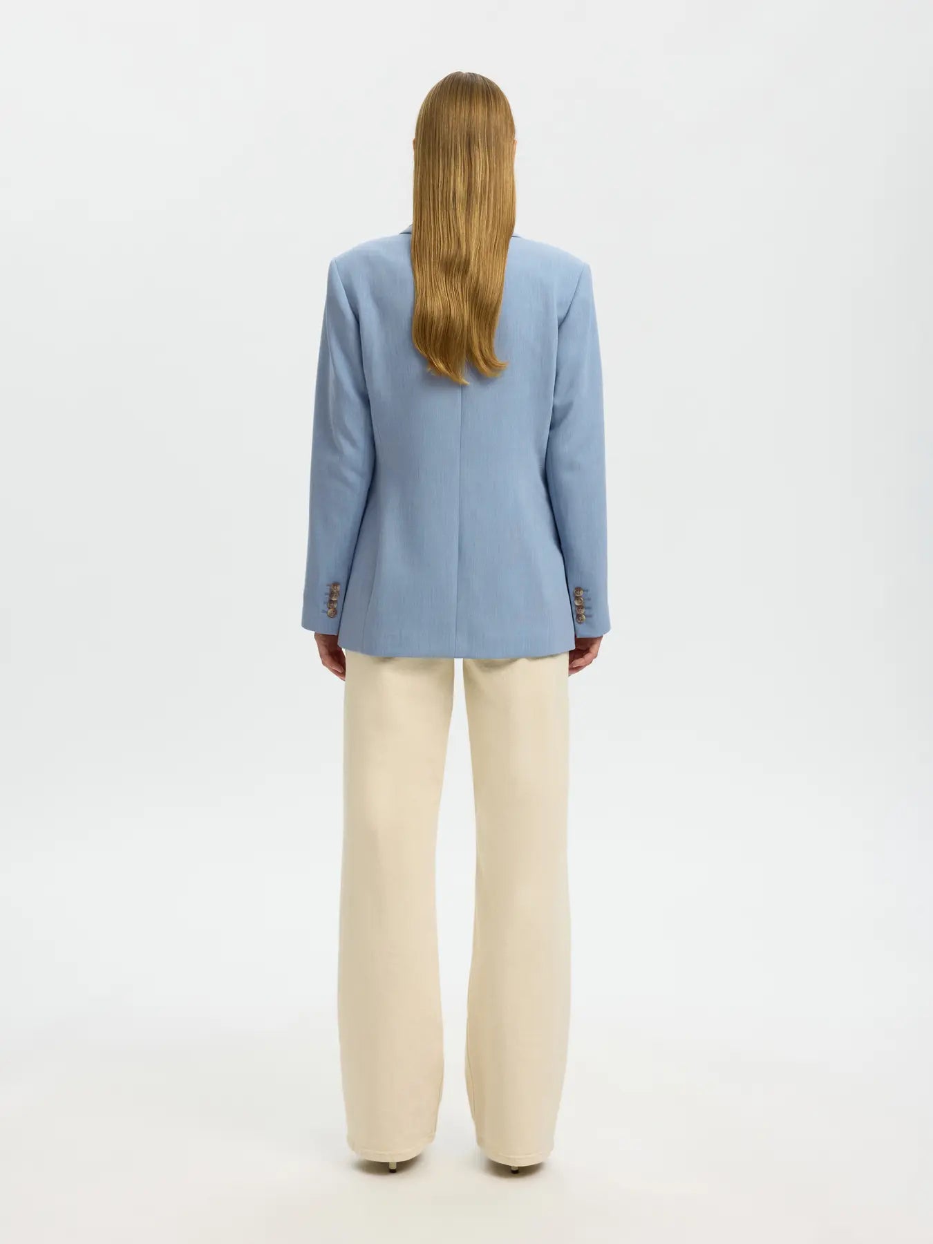 Selected Femme naisten bleiseri SlfRita Classic Blazer, Dusty Blue Melange