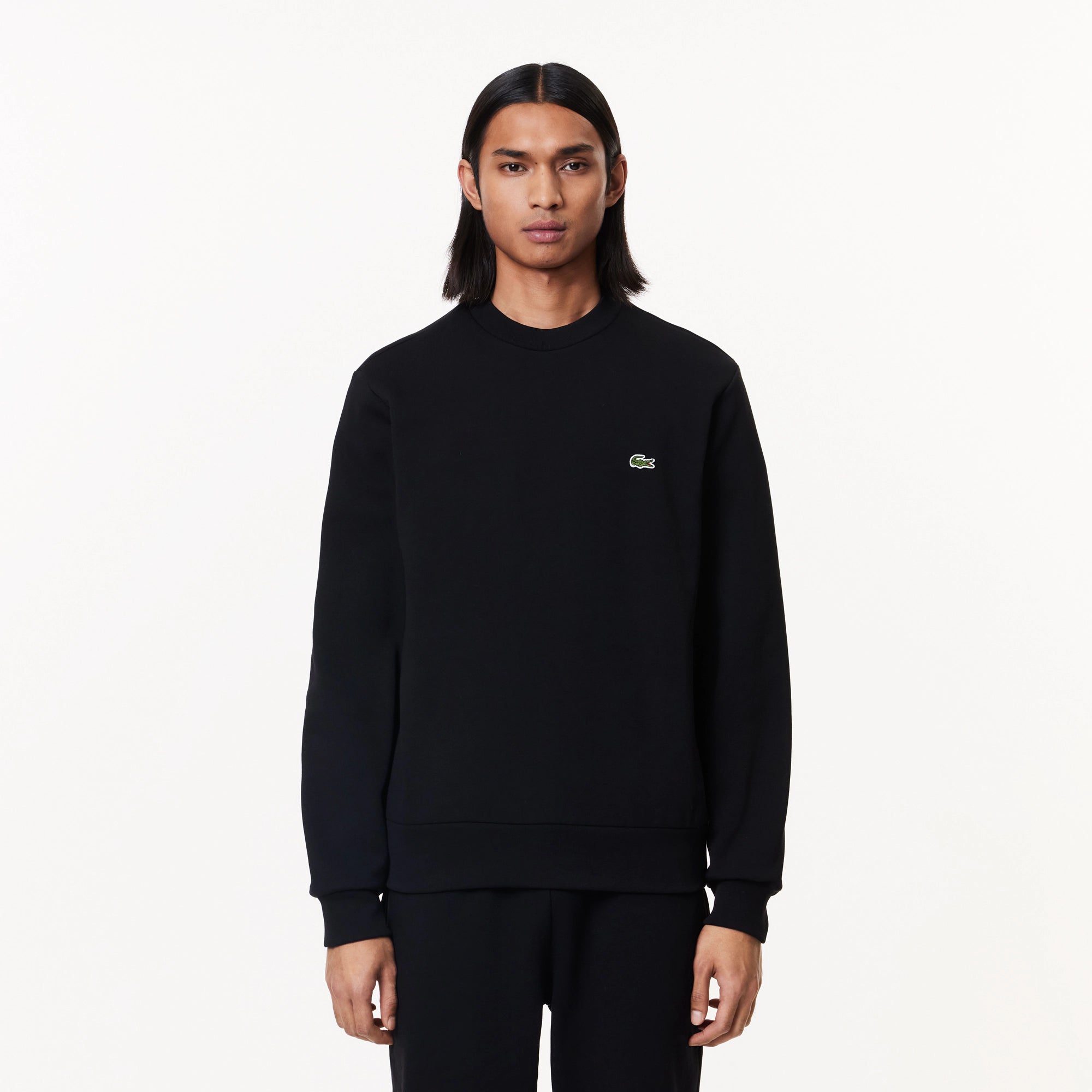 lacoste-miesten-collegepaita-brushed-cotton-fleex-jogger-sweatshirt-musta-1