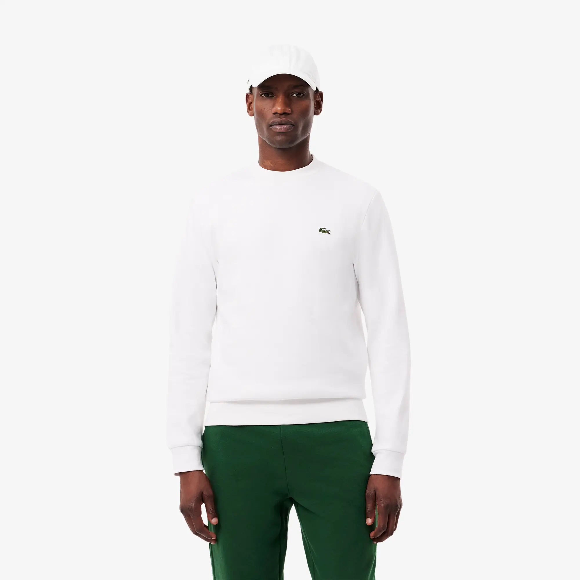 lacoste-miesten-collegepaita-brushed-cotton-fleex-jogger-sweatshirt-valkoinen-1