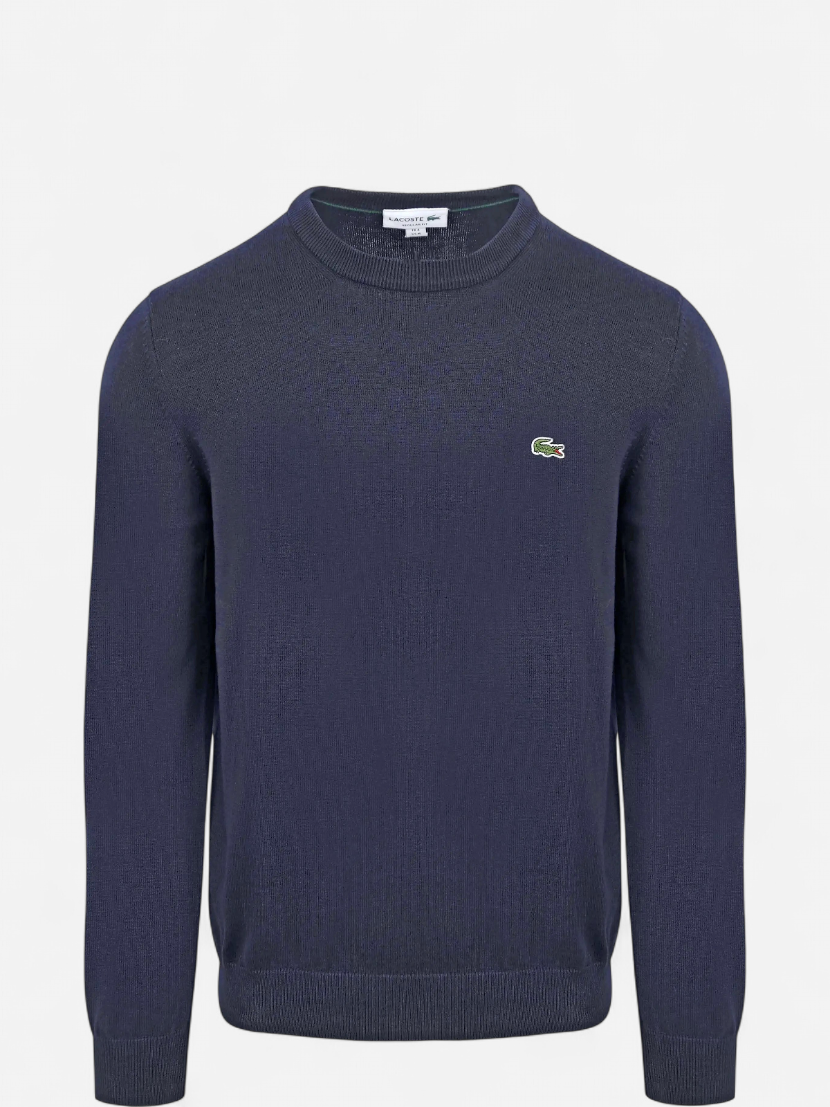 Lacoste miesten neulepusero, REGULAR FIT CREW NECK SWEATER Tummansininen - Kekäle.fi