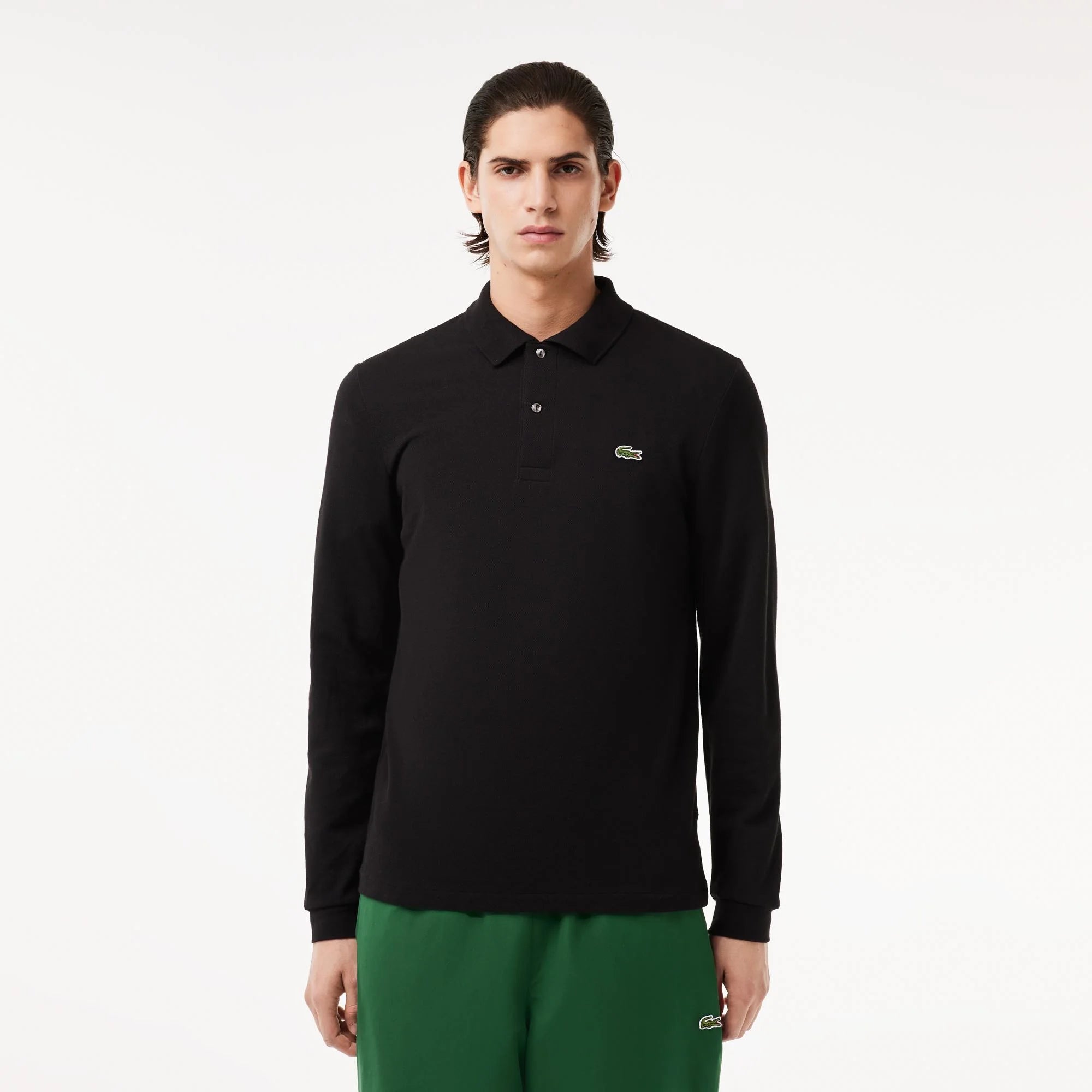 lacoste-miesten-pikeepaita-long-sleeved-cotton-polo-musta-1