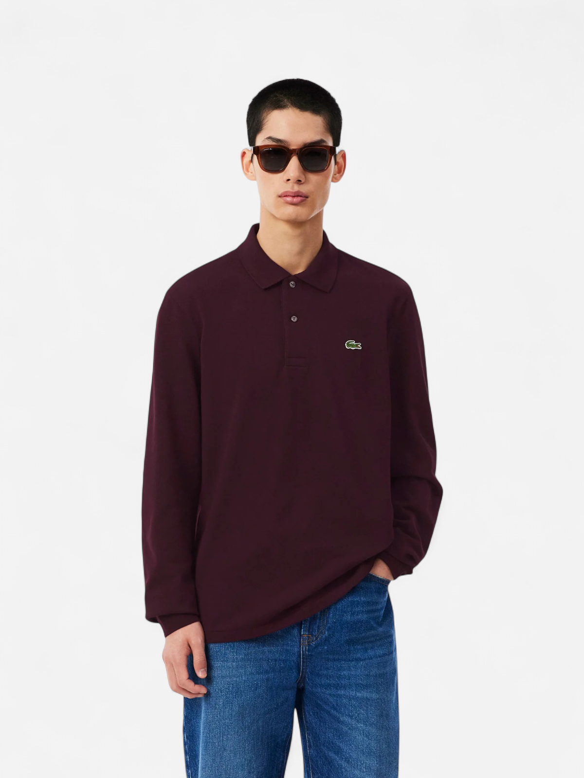 Lacoste miesten pikeepaita L.12.12, viininpunainen - Kekäle.fi
