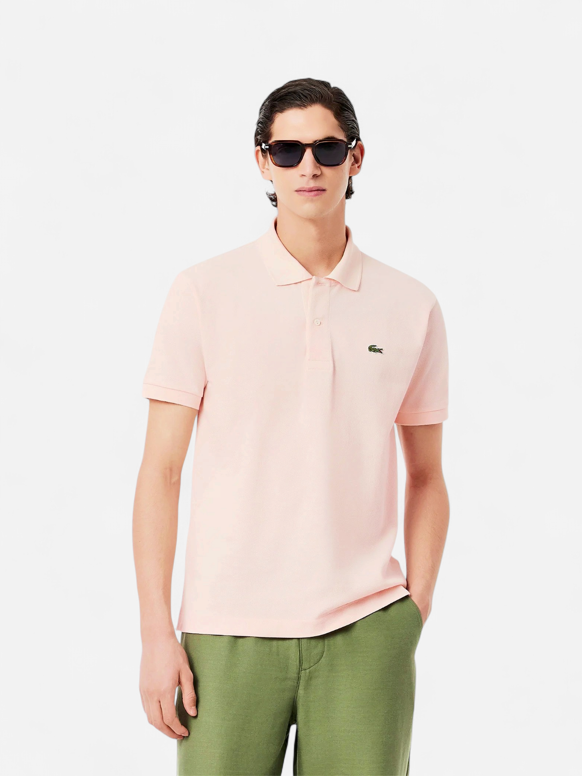 Lacoste Miesten Pikeepaita, ORIGINAL L1212 POLO NOS Vaaleanpunainen - Kekäle.fi