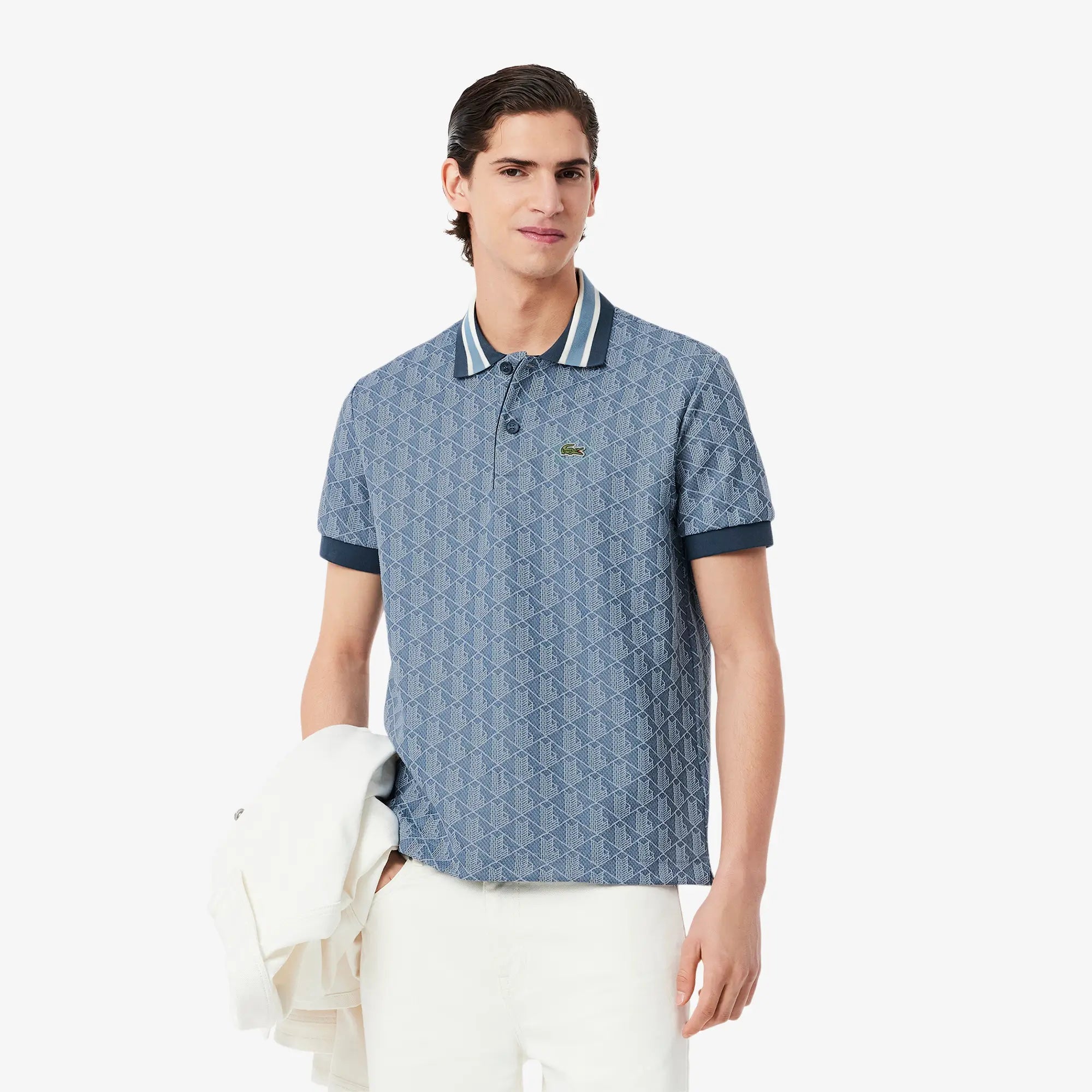 lacoste-miesten-poolopaita-classic-fit-contrast-collar-monogram-sininen-kuosi-1