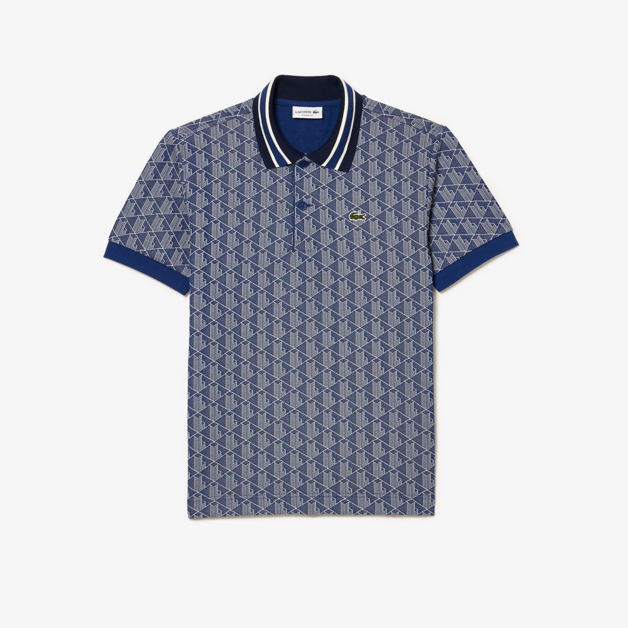 lacoste-miesten-poolopaita-classic-fit-contrast-collar-monogram-sininen-kuosi-3
