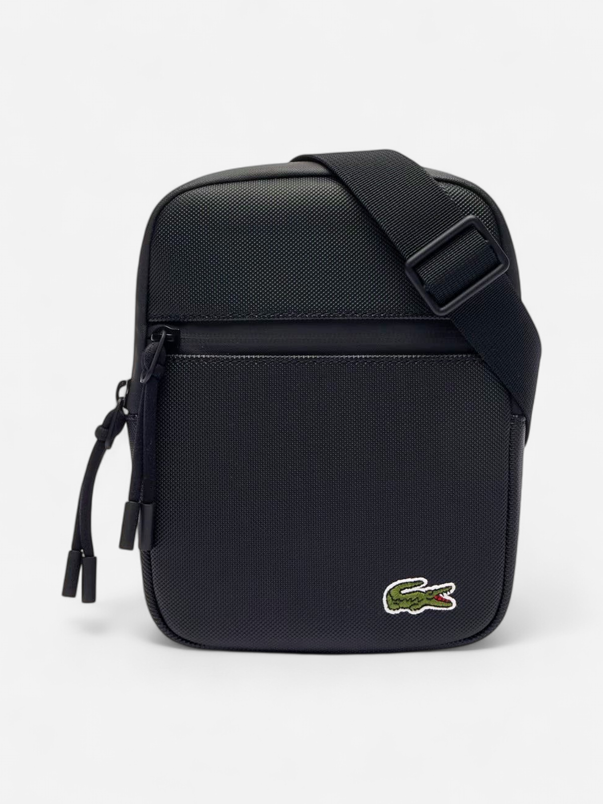 Lacoste olkalaukku, LACOSTE SMALL FLAT CROSSOVER BAG Musta - Kekäle.fi