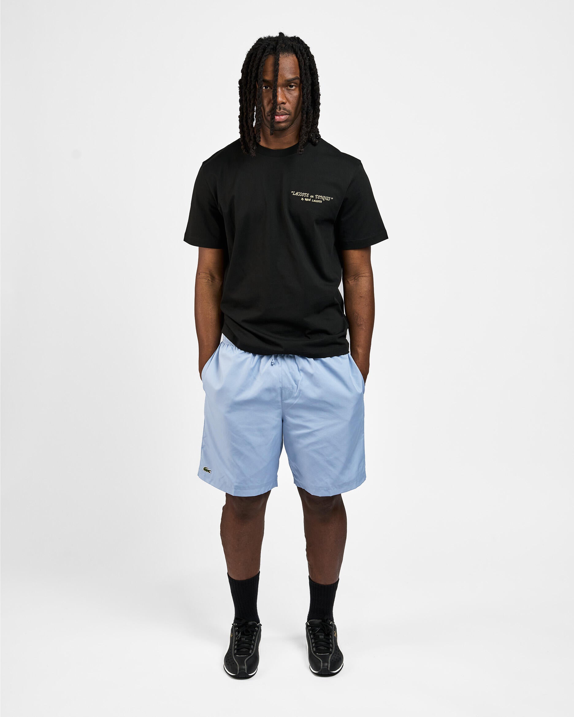 Lacoste miesten shortsit Light Weight Diamond Taffeta Shorts, vaaleansininen