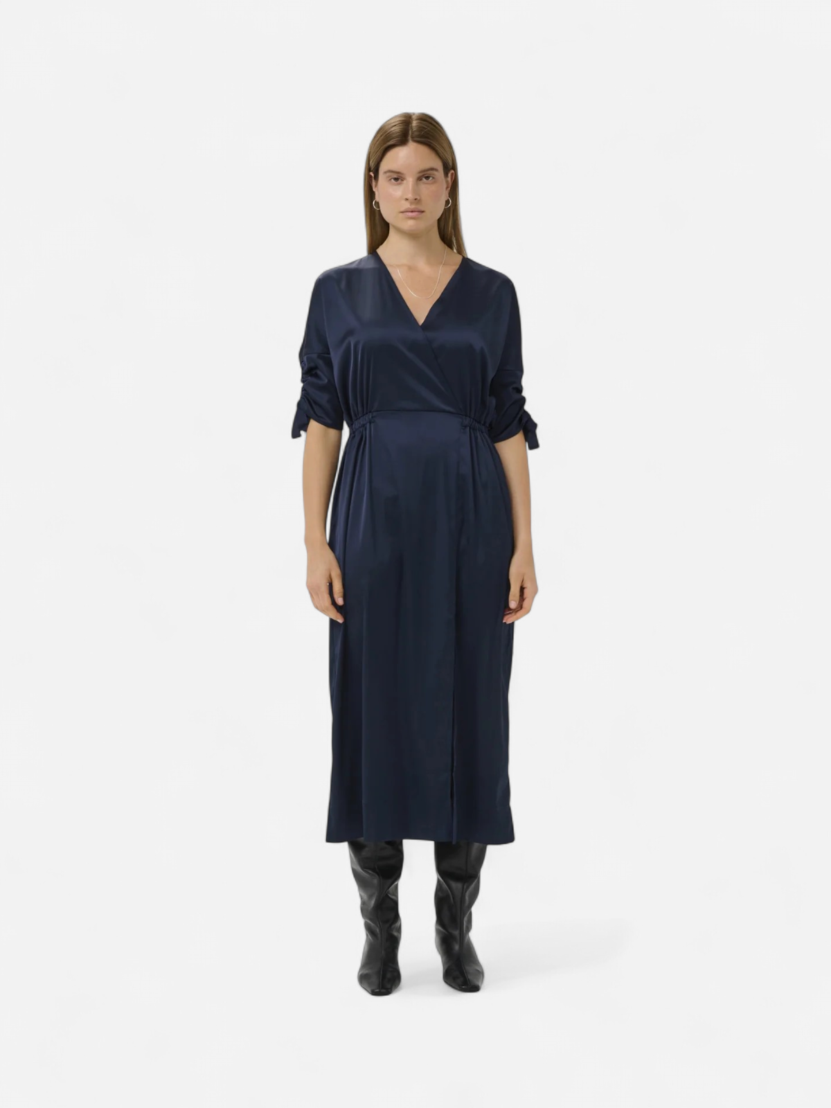 Inwear mekko LakeIW Fake Wrap Dress, Midnight Magic - Kekäle.fi