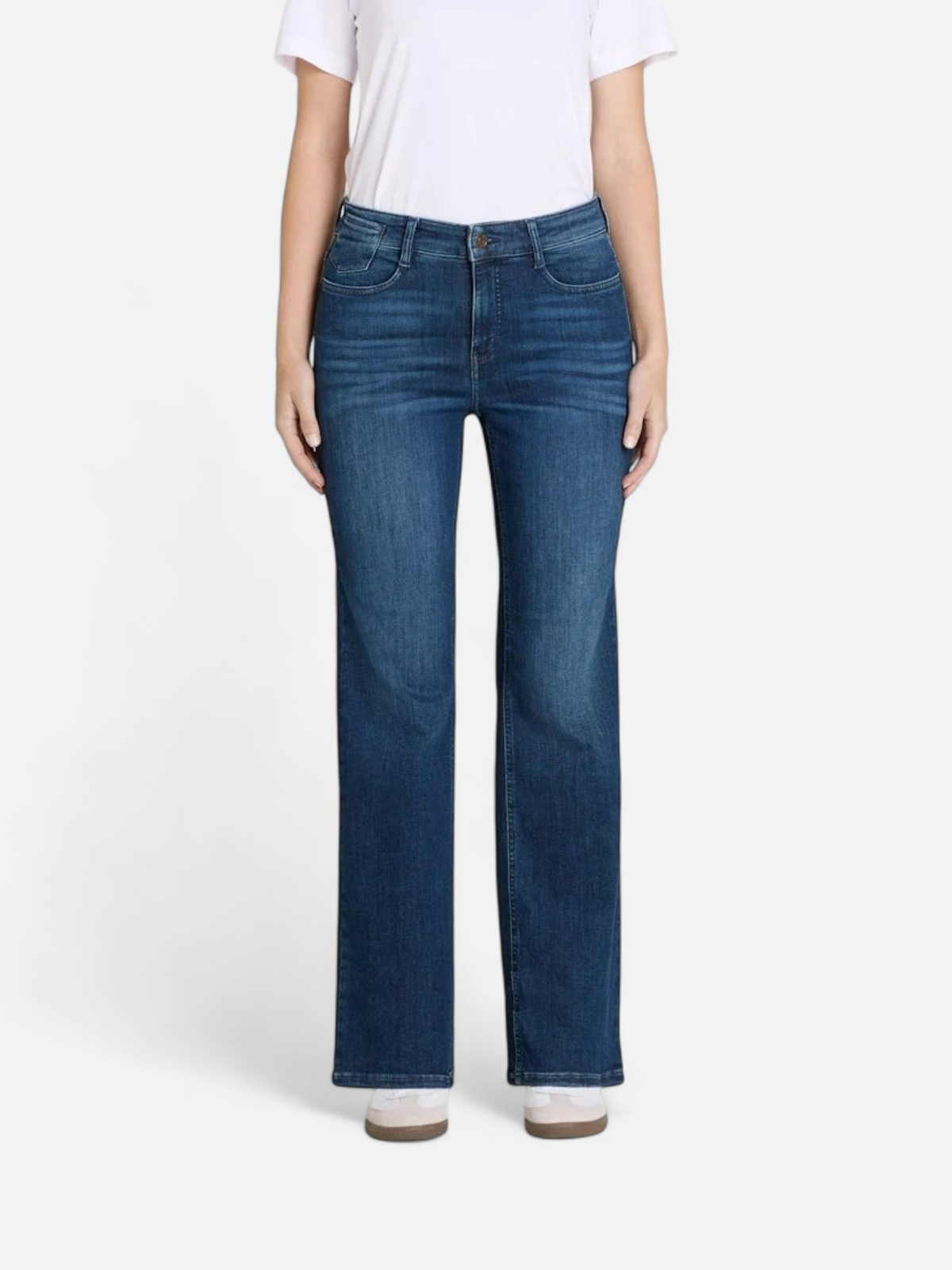Mac naisten farkut Laura Stretch Denim, tummansininen - Kekäle.fi