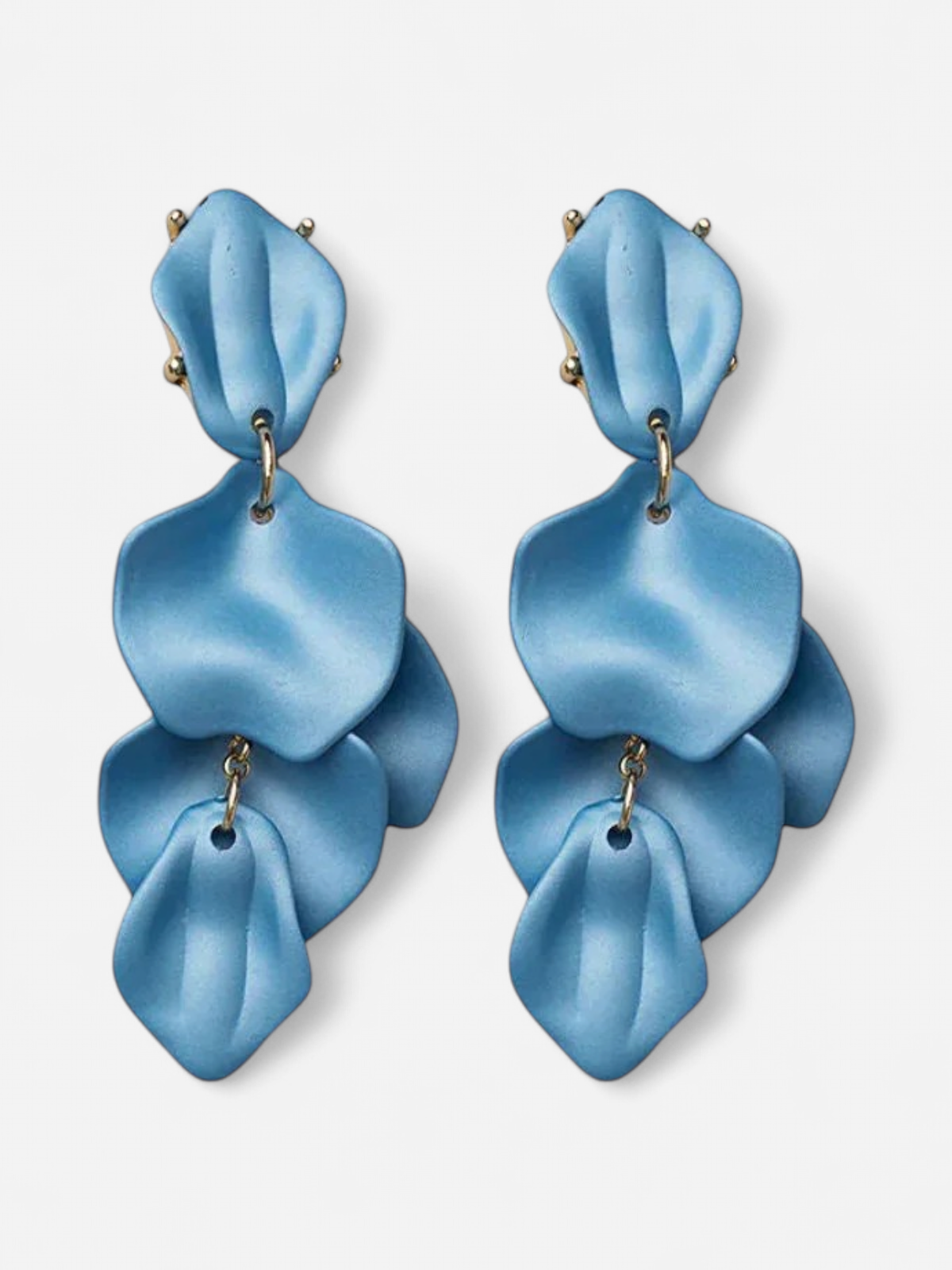 Bow 19 korvakorut Leaf Earring, vaaleansininen - Kekäle.fi