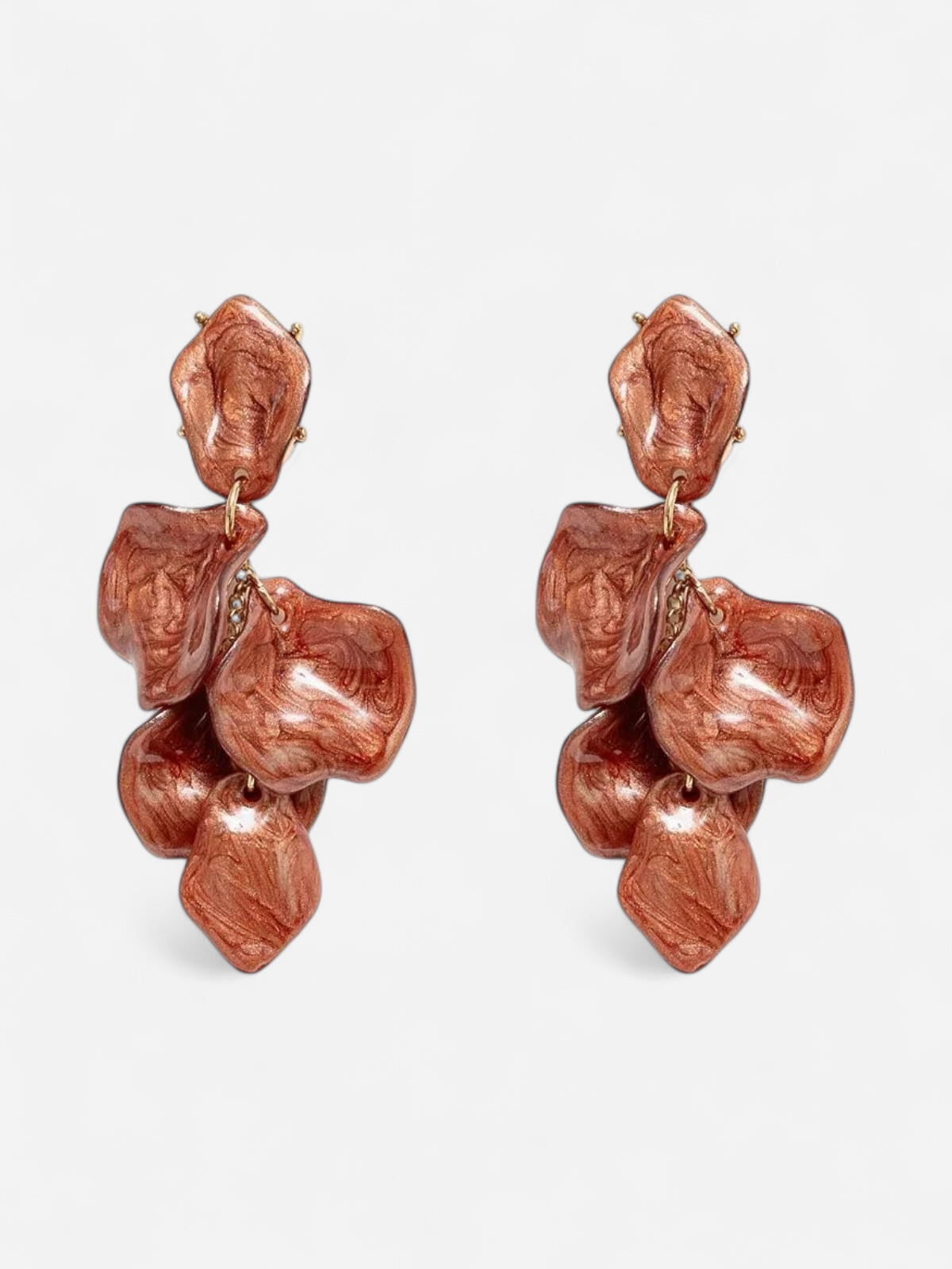 Bow 19 naisten korvakorut Leaf Marple Earrings, tummanruskea - Kekäle.fi