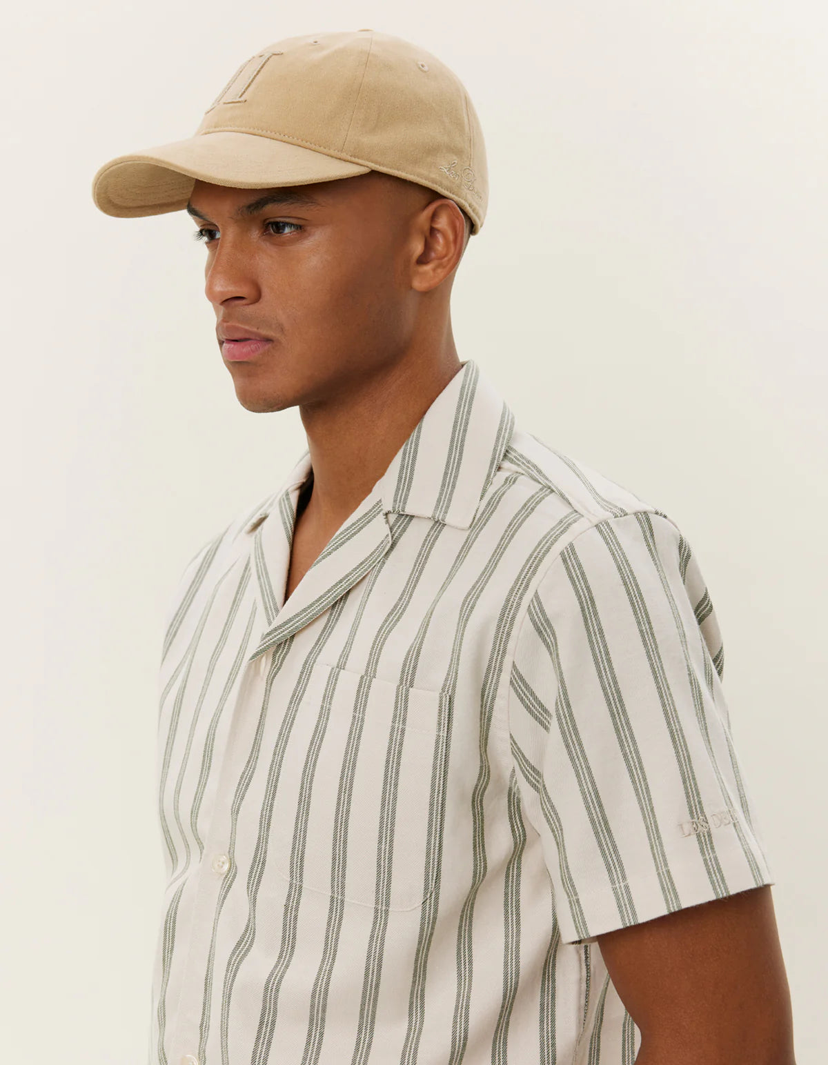 les-deux-kauluspaita-lawson-stripe-ss-shirt-raidallinen-vihrea-3