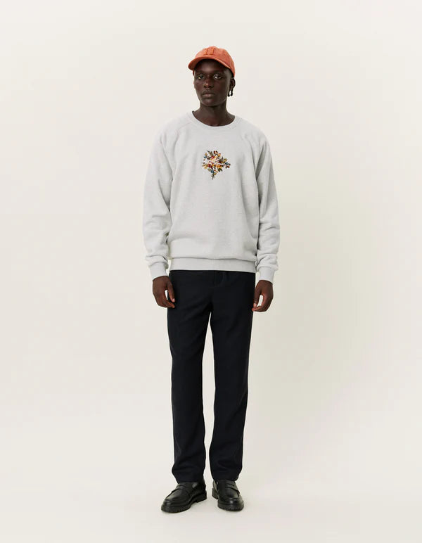 les-deux-miesten-collegepusero-fiore-sweatshirt-keskiharmaa-2