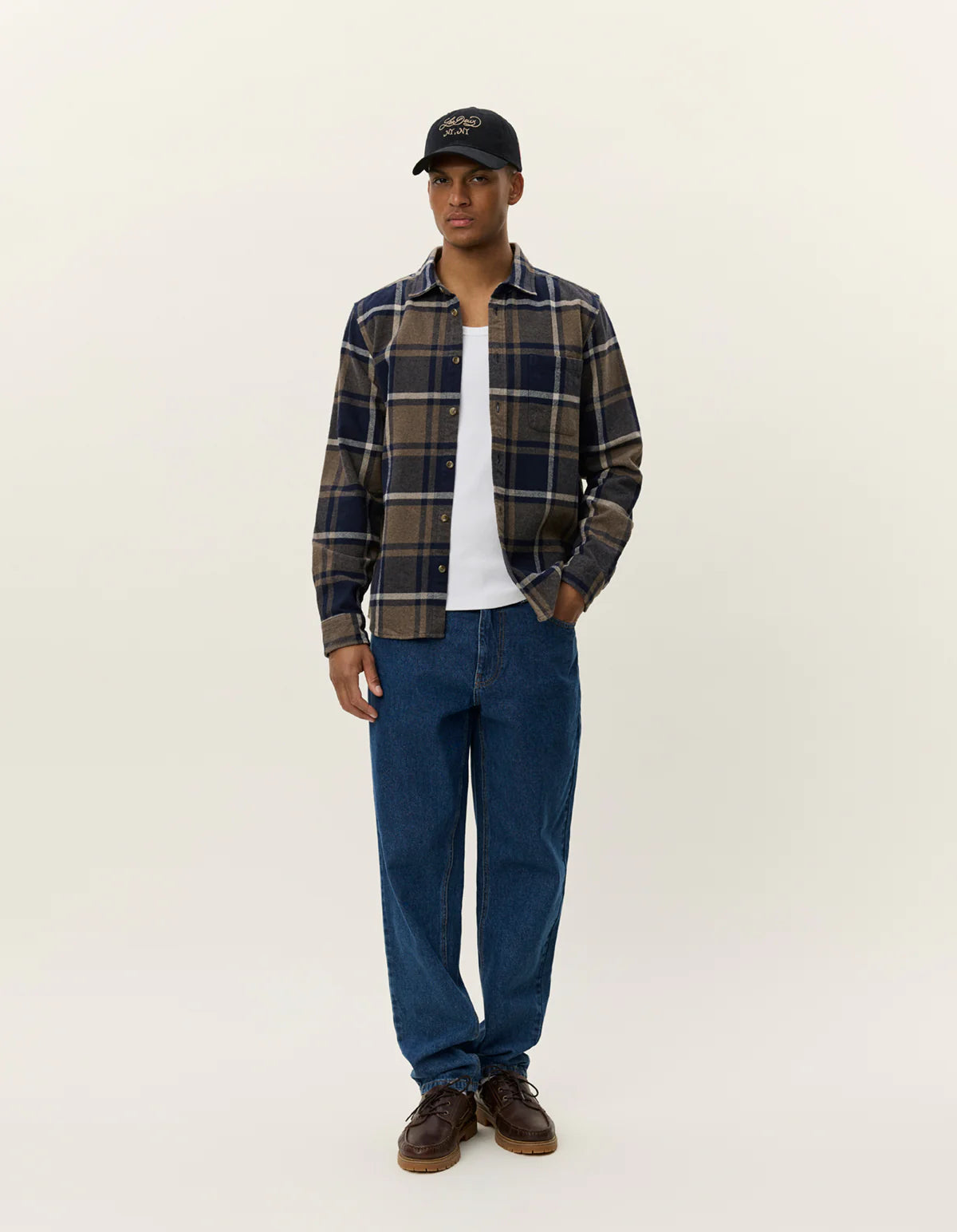 les-deux-miesten-flanellipaita-jeremy-check-flannel-shirt-sininen-kuosi-1