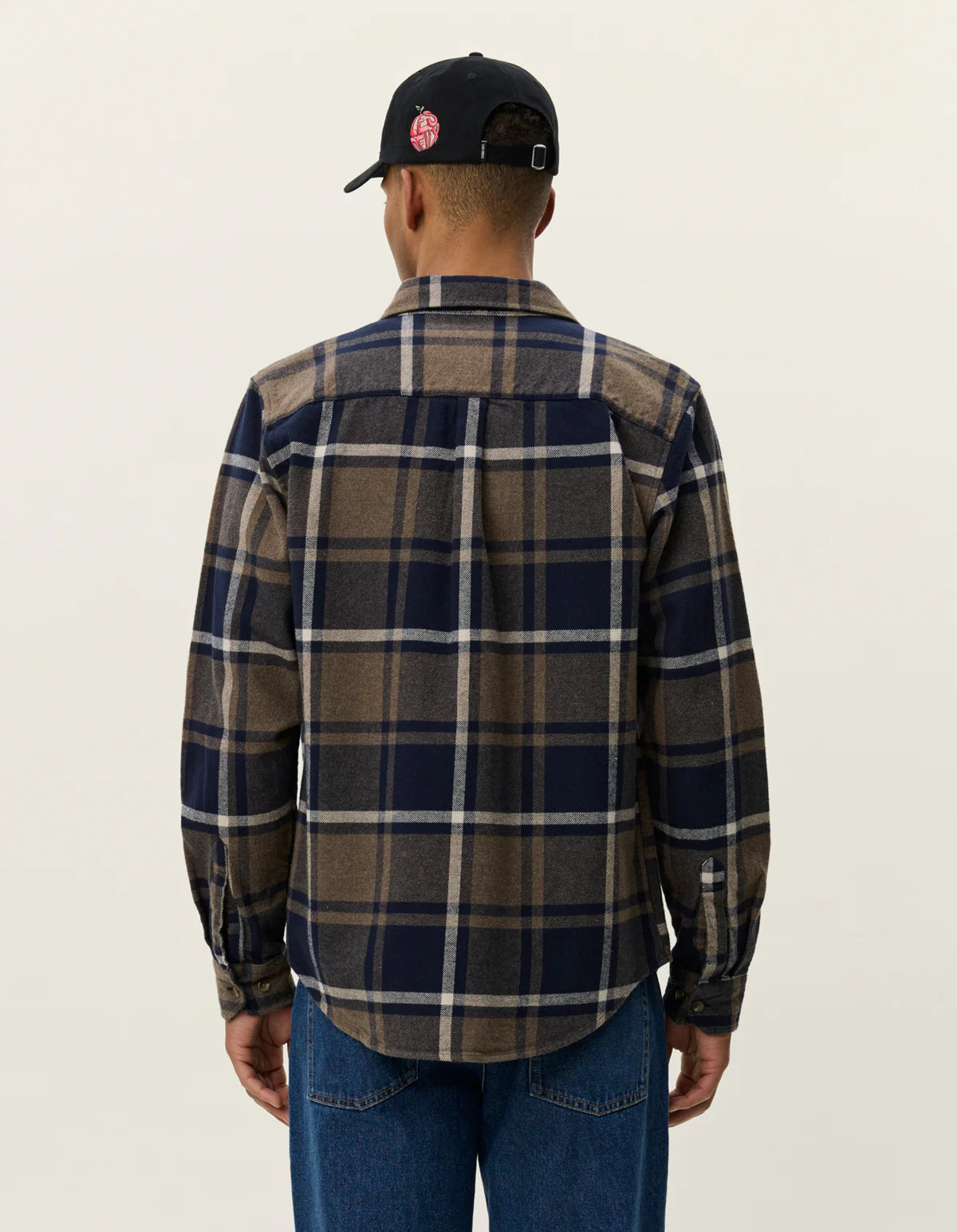 les-deux-miesten-flanellipaita-jeremy-check-flannel-shirt-sininen-kuosi-3