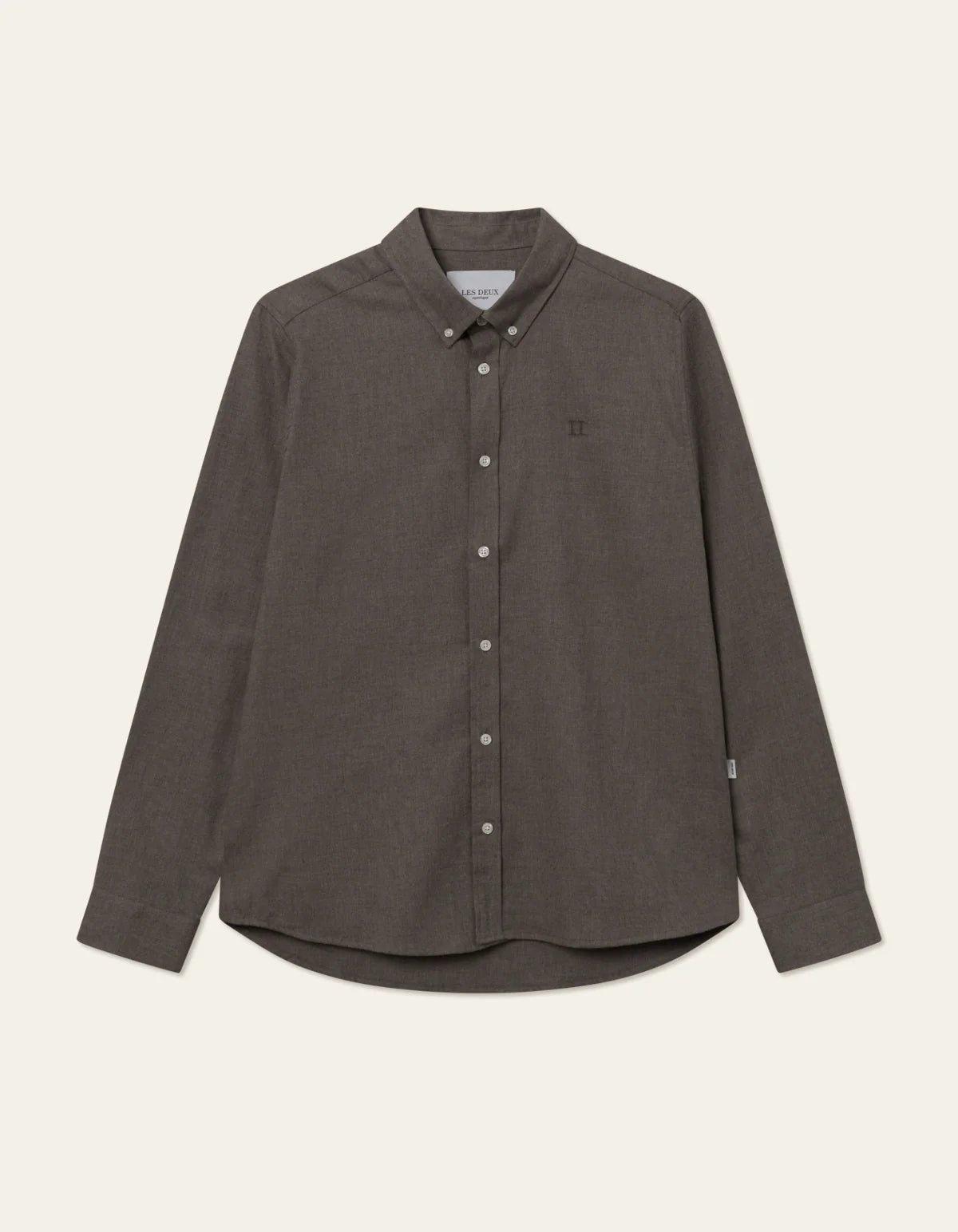 les-deux-miesten-kauluspaita-desert-reg-shirt-keskiruskea-1