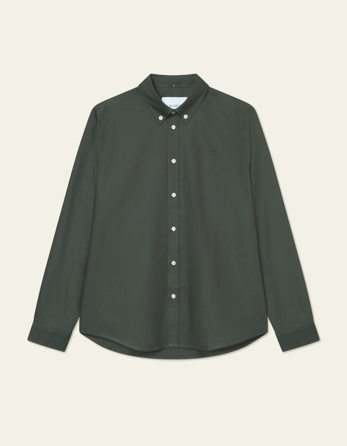 les-deux-miesten-kauluspaita-konrad-oxford-shirt-tummanvihrea-2