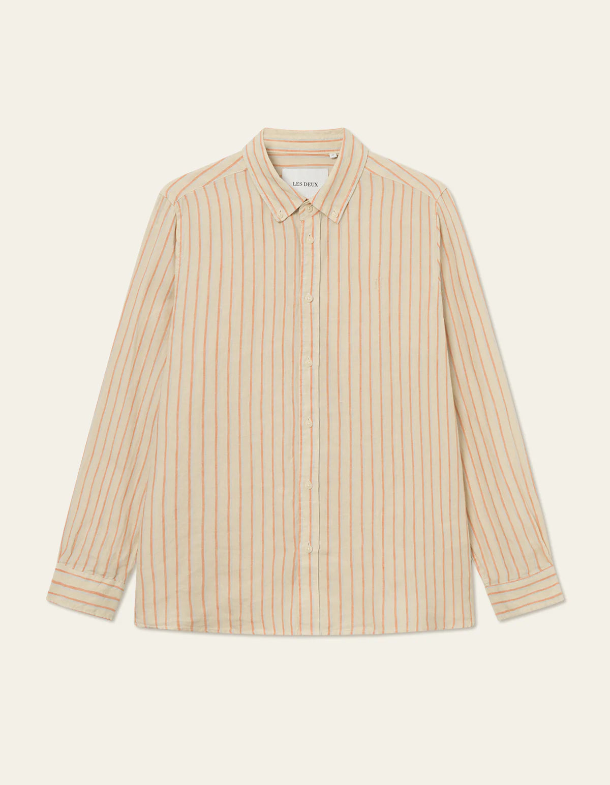 les-deux-miesten-kauluspaita-kristian-linen-bd-shirt-raidallinen-punainen-1