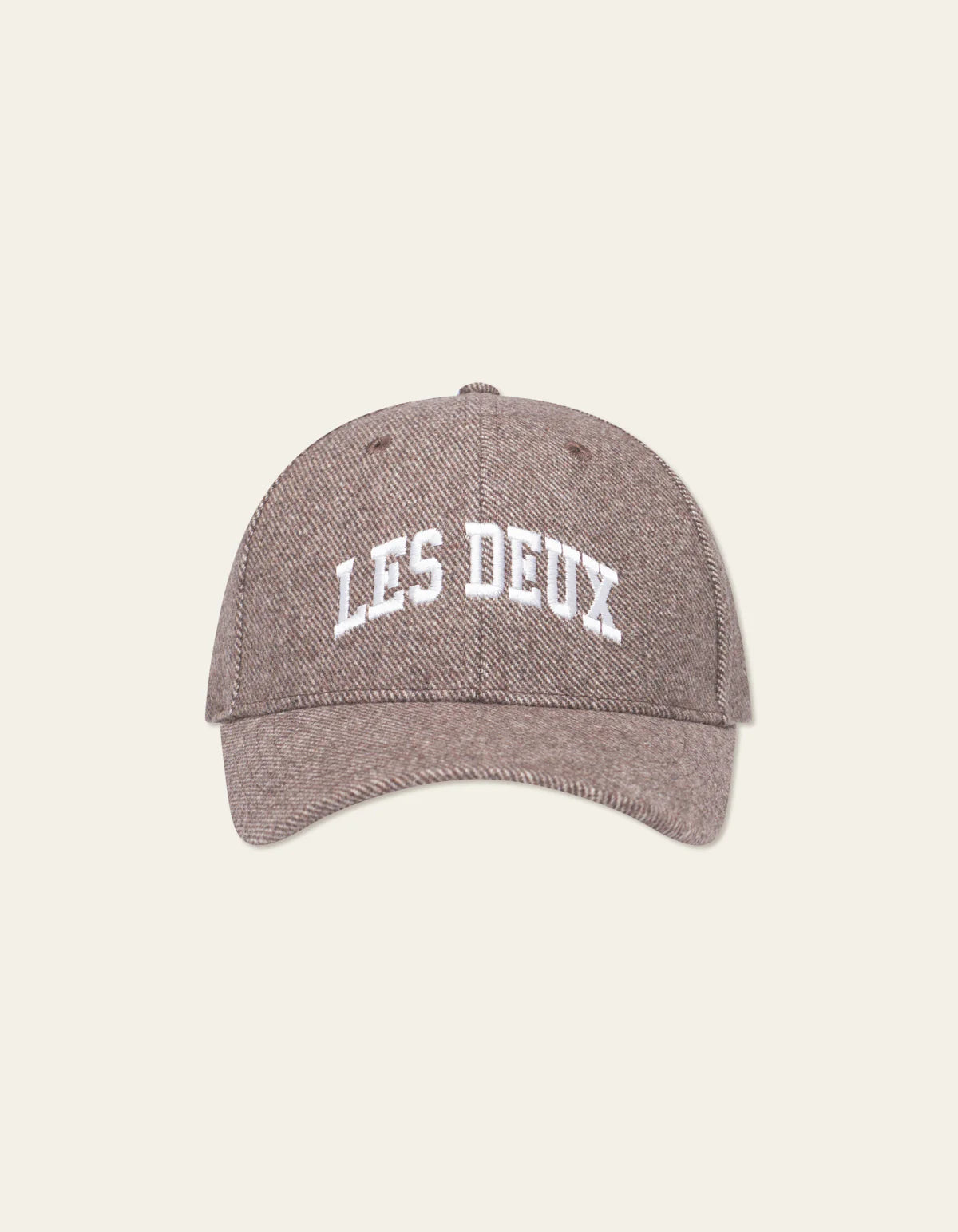 les-deux-miesten-lippis-les-deux-wool-baseball-cap-hiekka-1