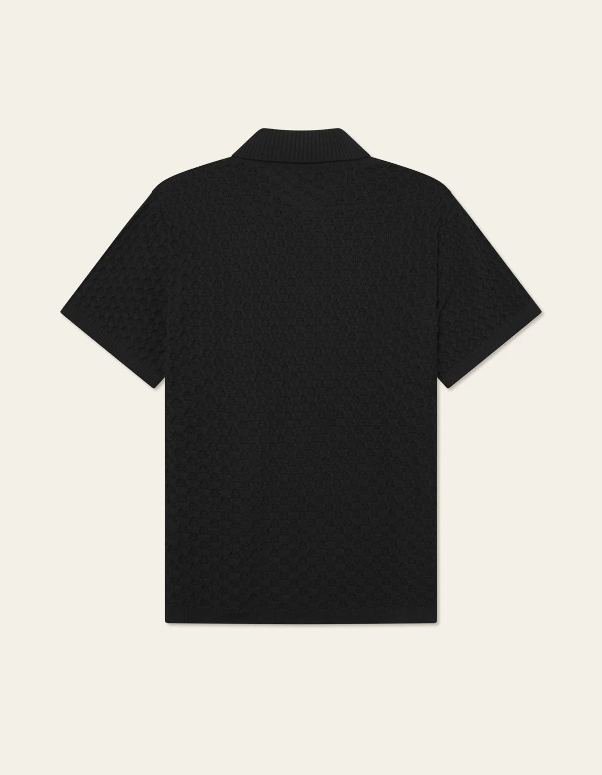 les-deux-miesten-lyhythihainen-neulepusero-gespertus-ss-knit-shirt-musta-2