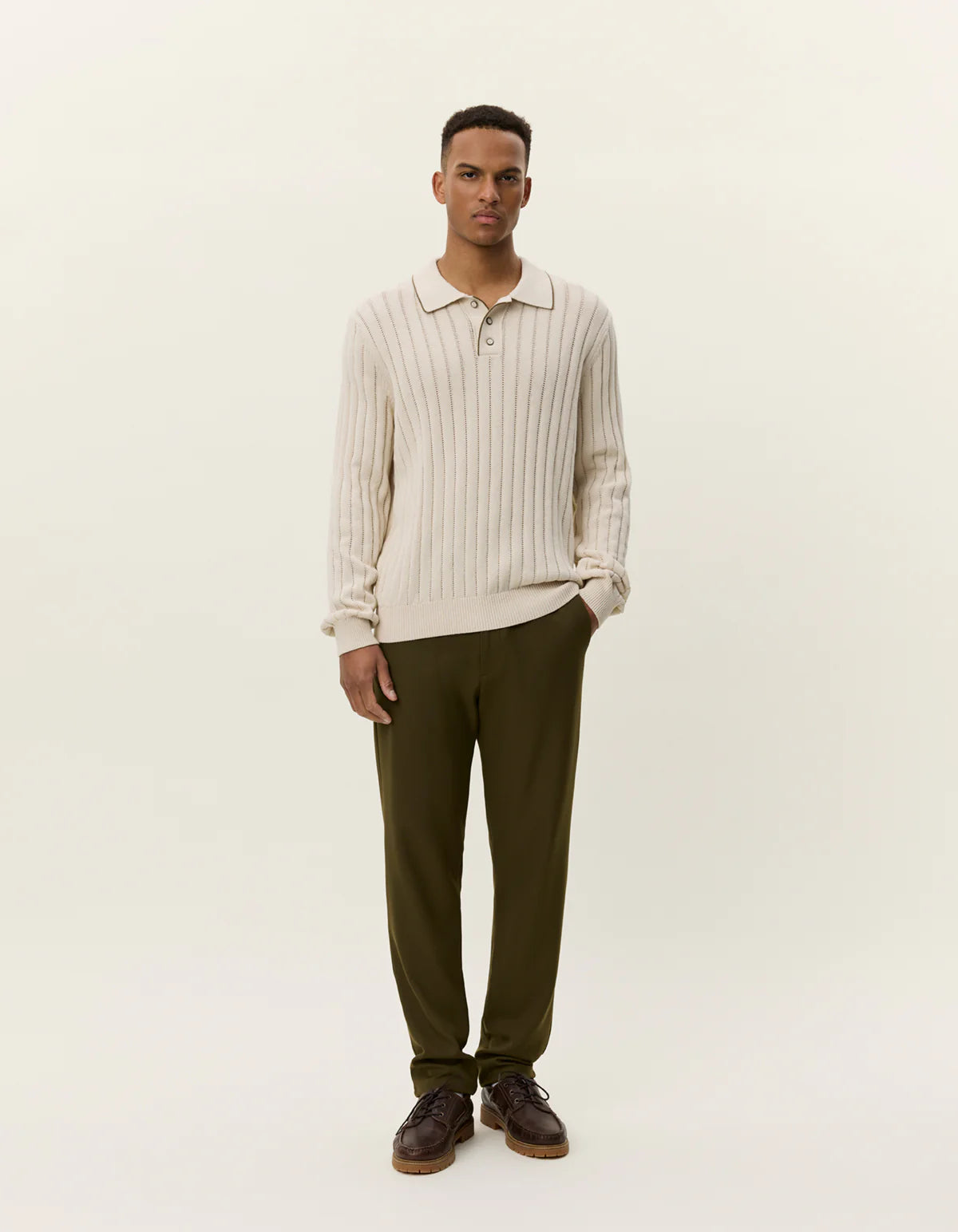 les-deux-miesten-neulepusero-bogart-rugby-polo-knit-beige-1