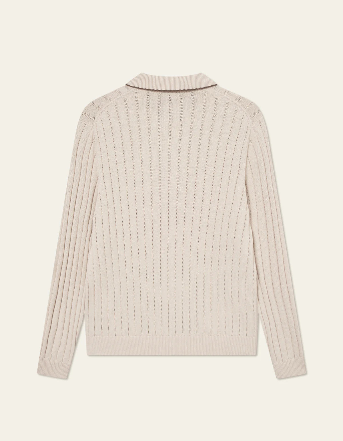 les-deux-miesten-neulepusero-bogart-rugby-polo-knit-beige-2