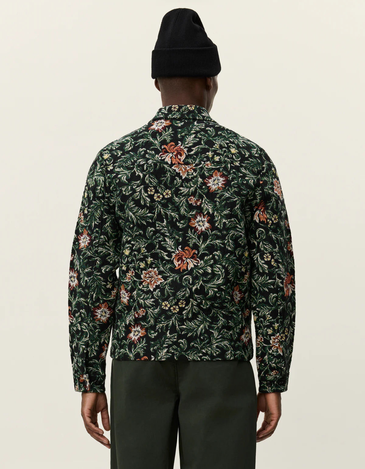 les-deux-miesten-paitatakki-jaiden-flower-jacquard-overshirt-musta-kuosi-3