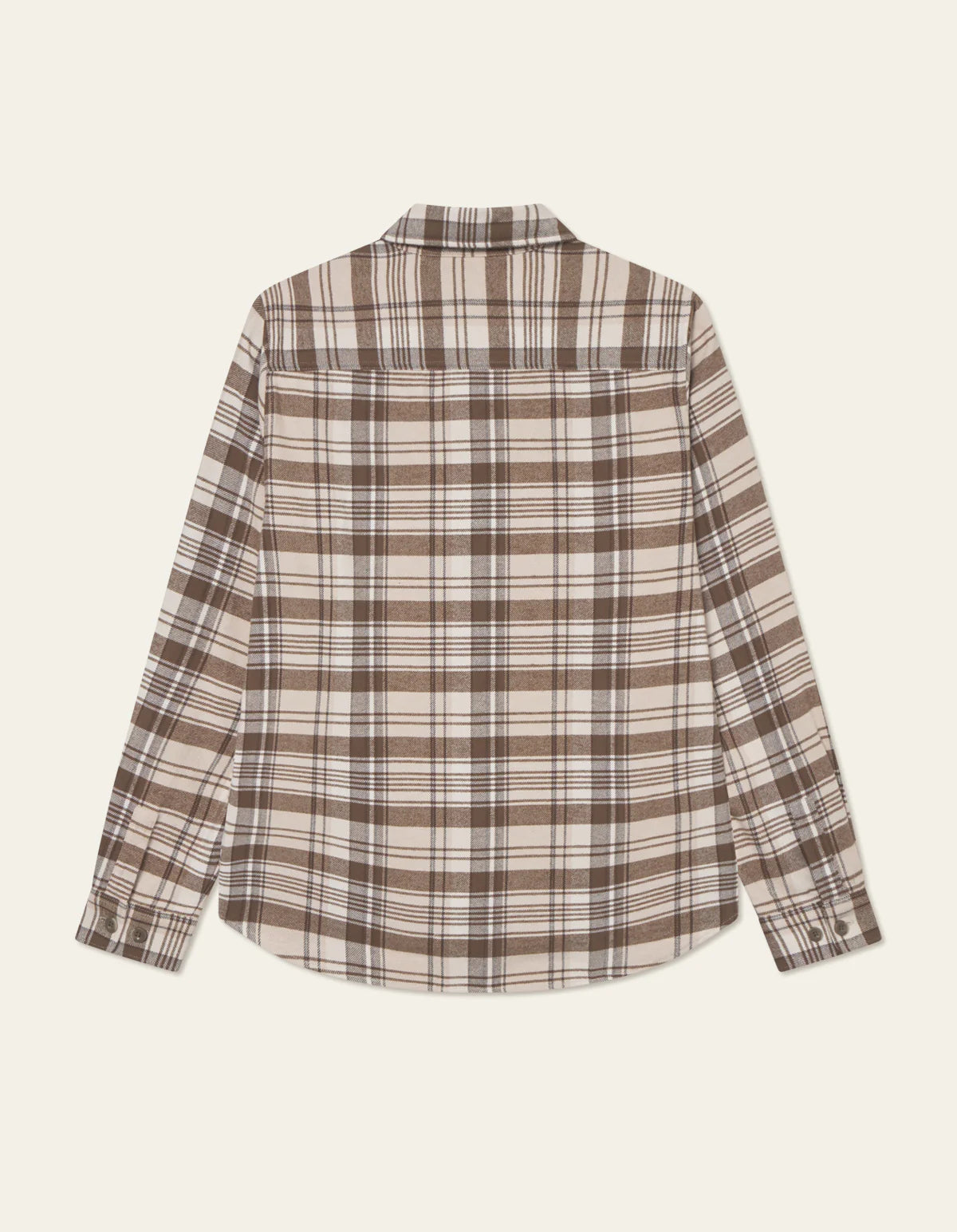 les-deux-miesten-paitatakki-lennon-check-overshirt-ruskea-kuosillinen-2