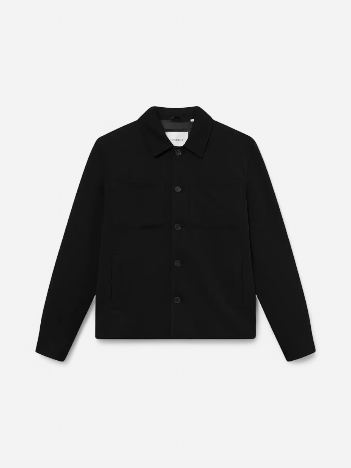 Les Deux Miesten Paitatakki, MARSEILLE HYBRID JACKET Musta - Kekäle.fi