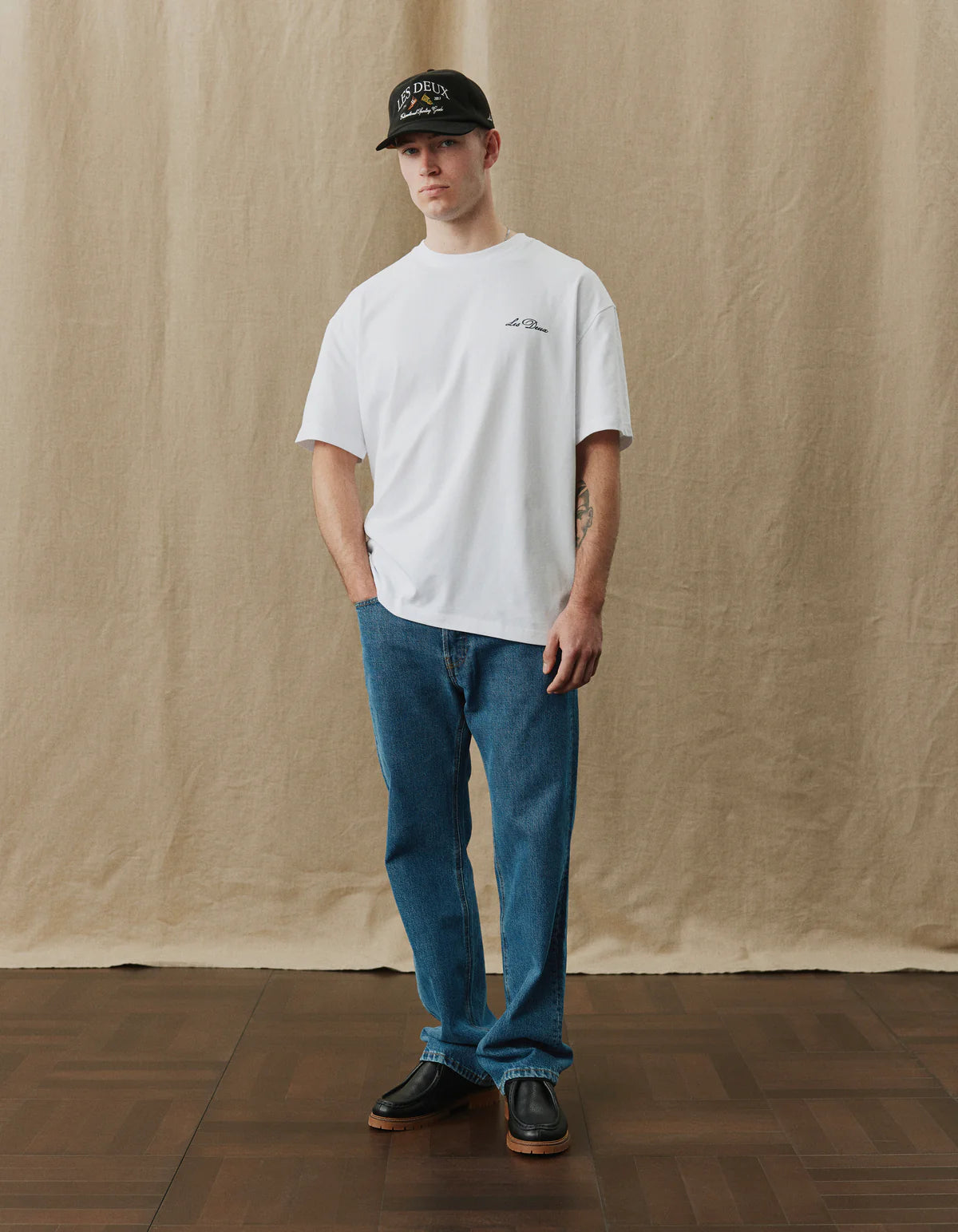 les-deux-miesten-t-paita-crew-t-shirt-relaxed-fit-valkoinen-1
