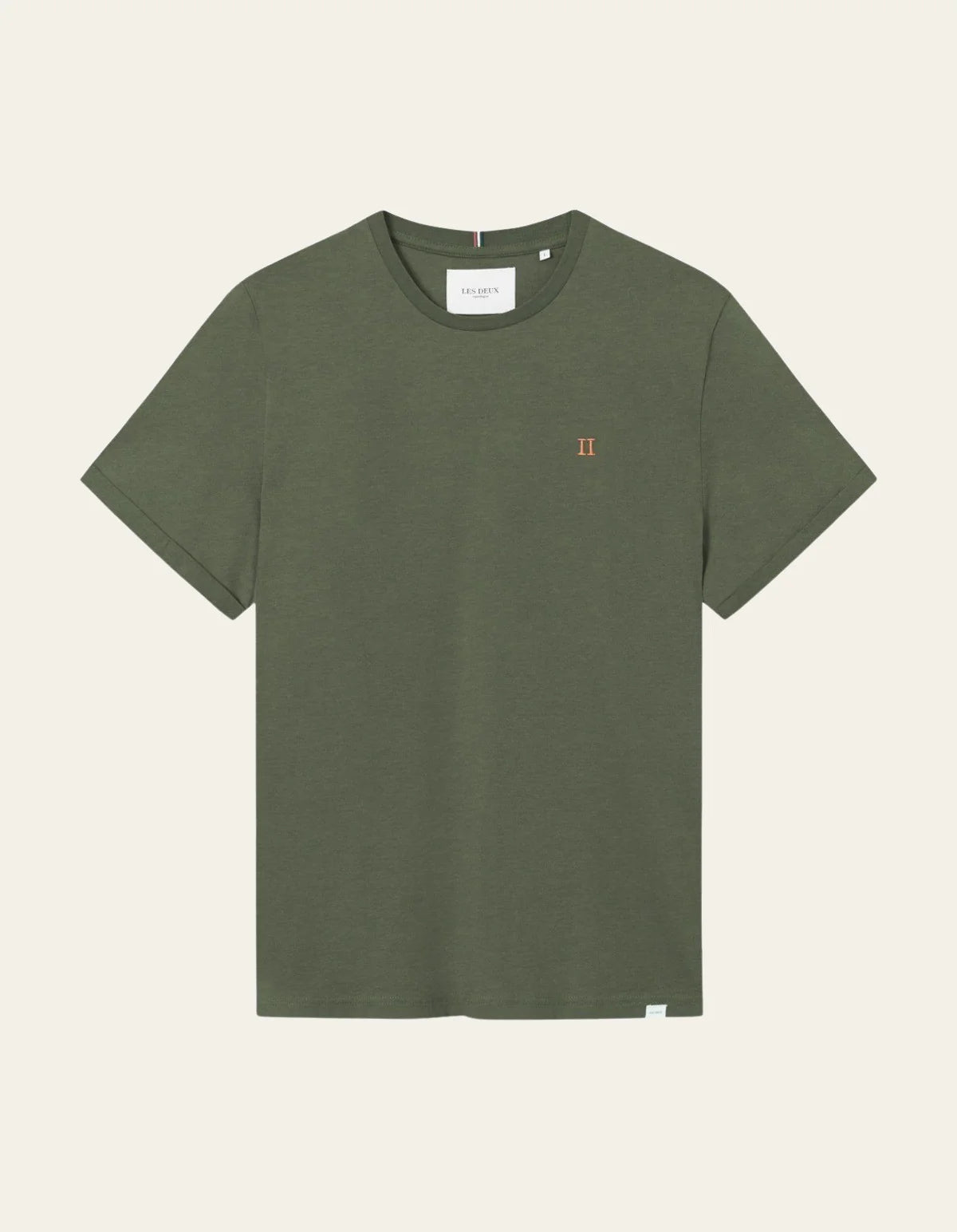 les-deux-miesten-t-paita-norregaard-t-shirt-armeijanvihrea-1