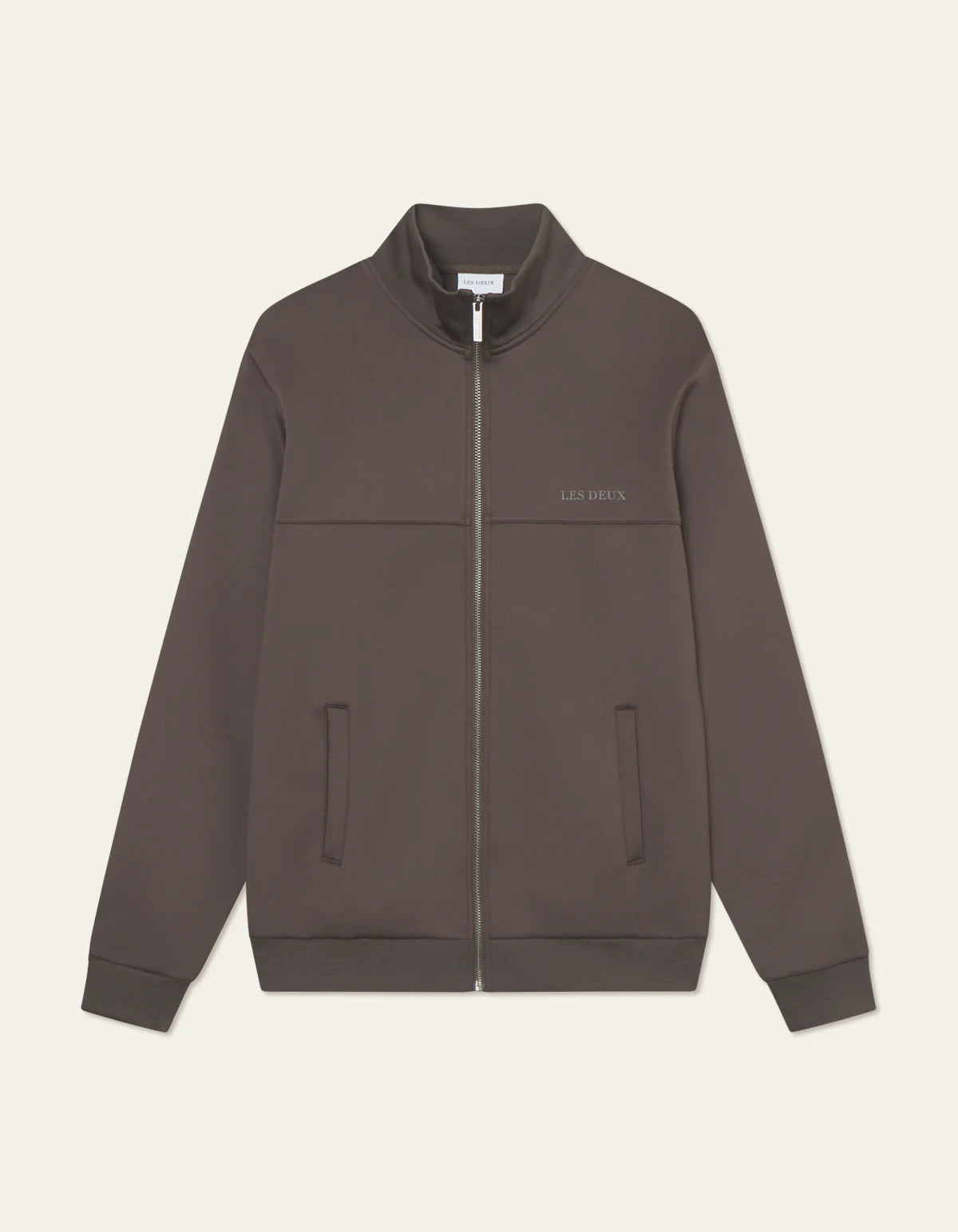 les-deux-miesten-takki-ballier-track-jacket-seasonal-keskiruskea-2