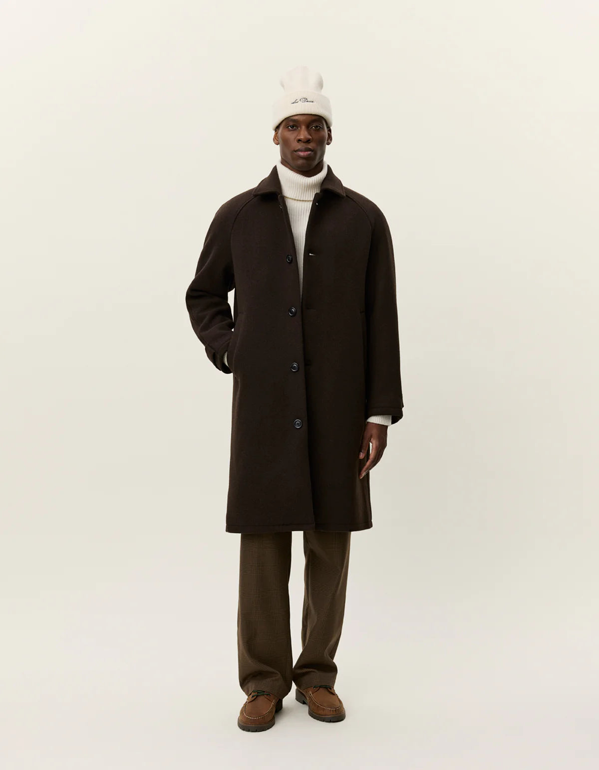les-deux-miesten-villakangastakki-michael-solid-wool-coat-keskiruskea-1