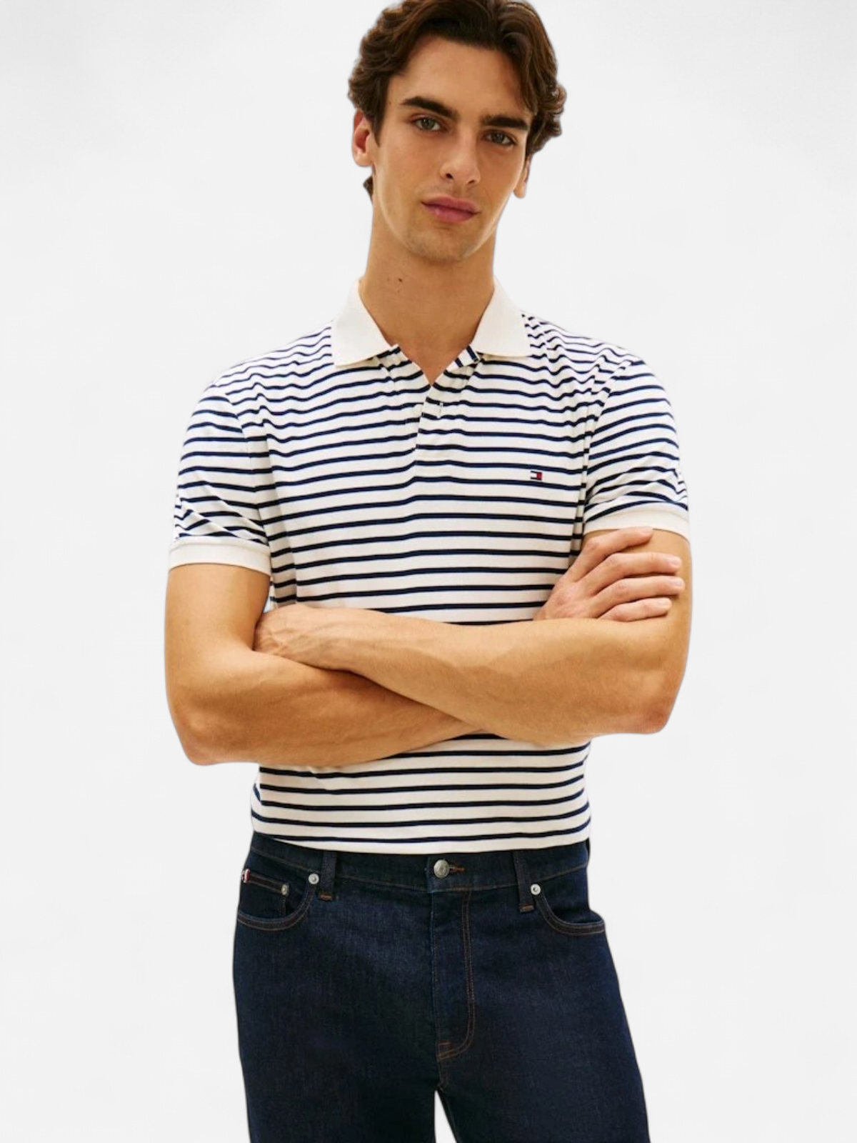 Tommy Hilfiger miesten pikeepaita Liquid Cotton Reg Seasonal Polo, raidallinen sininen - Kekäle.fi