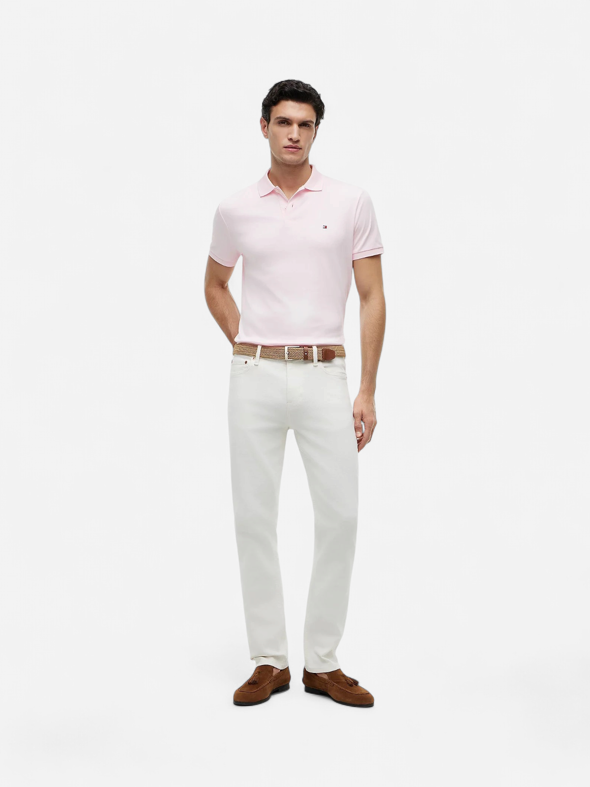 Tommy Hilfiger miesten pikeepaita Liquid Cotton Reg Seasonal Polo, vaaleanpunainen - Kekäle.fi