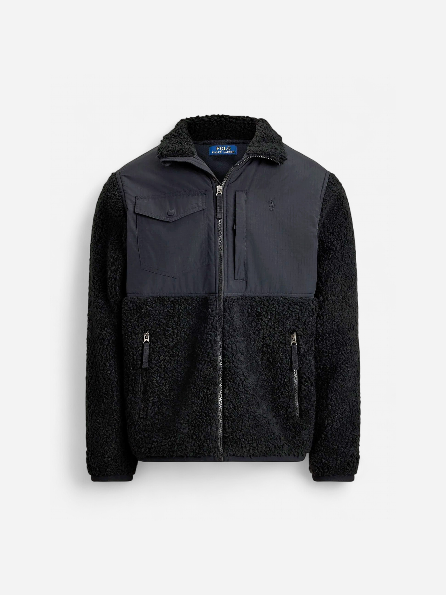 Polo Ralph Lauren miesten teddytakki Long Sleeve Full Zip, musta - Kekäle.fi