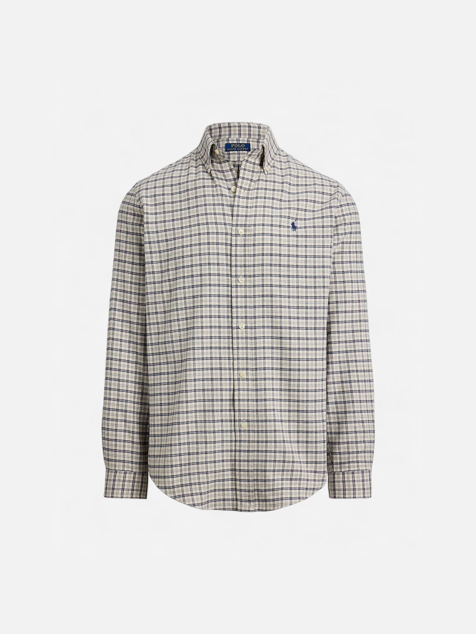 Polo Ralph Lauren miesten kauluspaita Long Sleeve Sport Shirt, vaaleanharmaa - Kekäle.fi