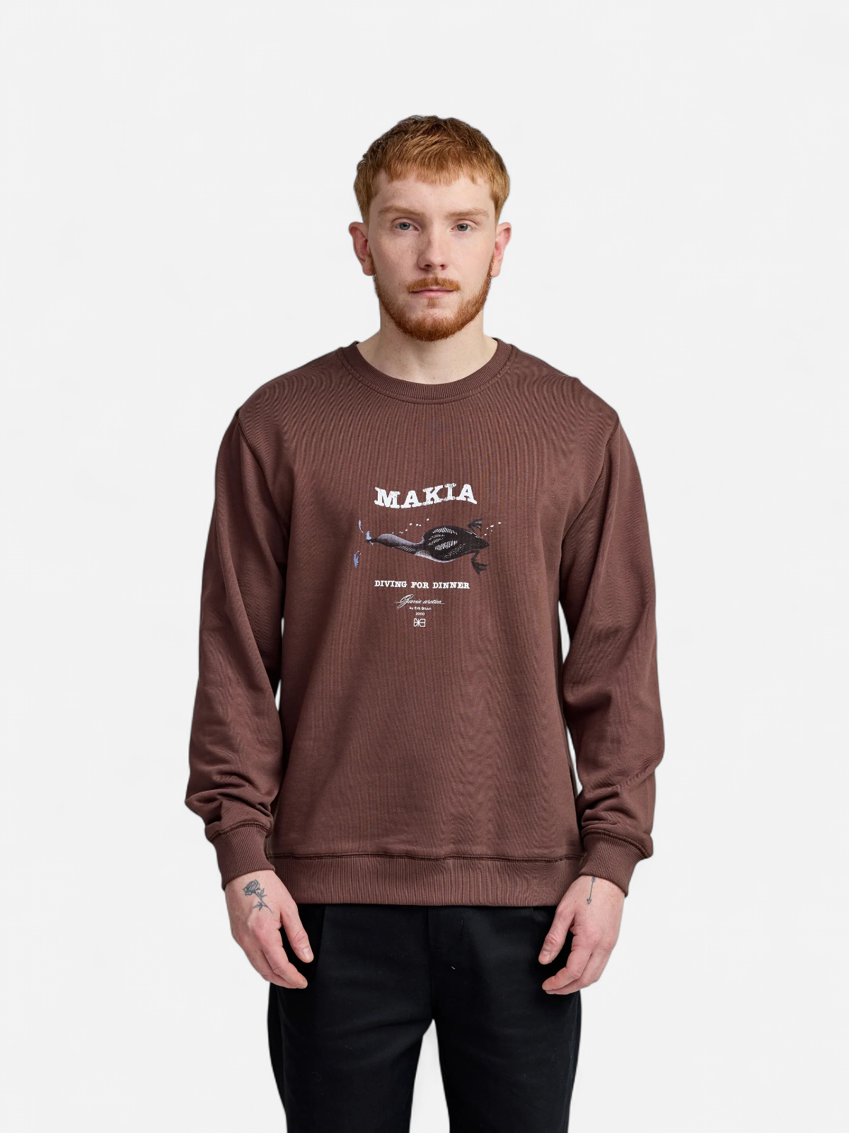 Loon Sweatshirt TUMMANRUSKEA - Kekäle.fi