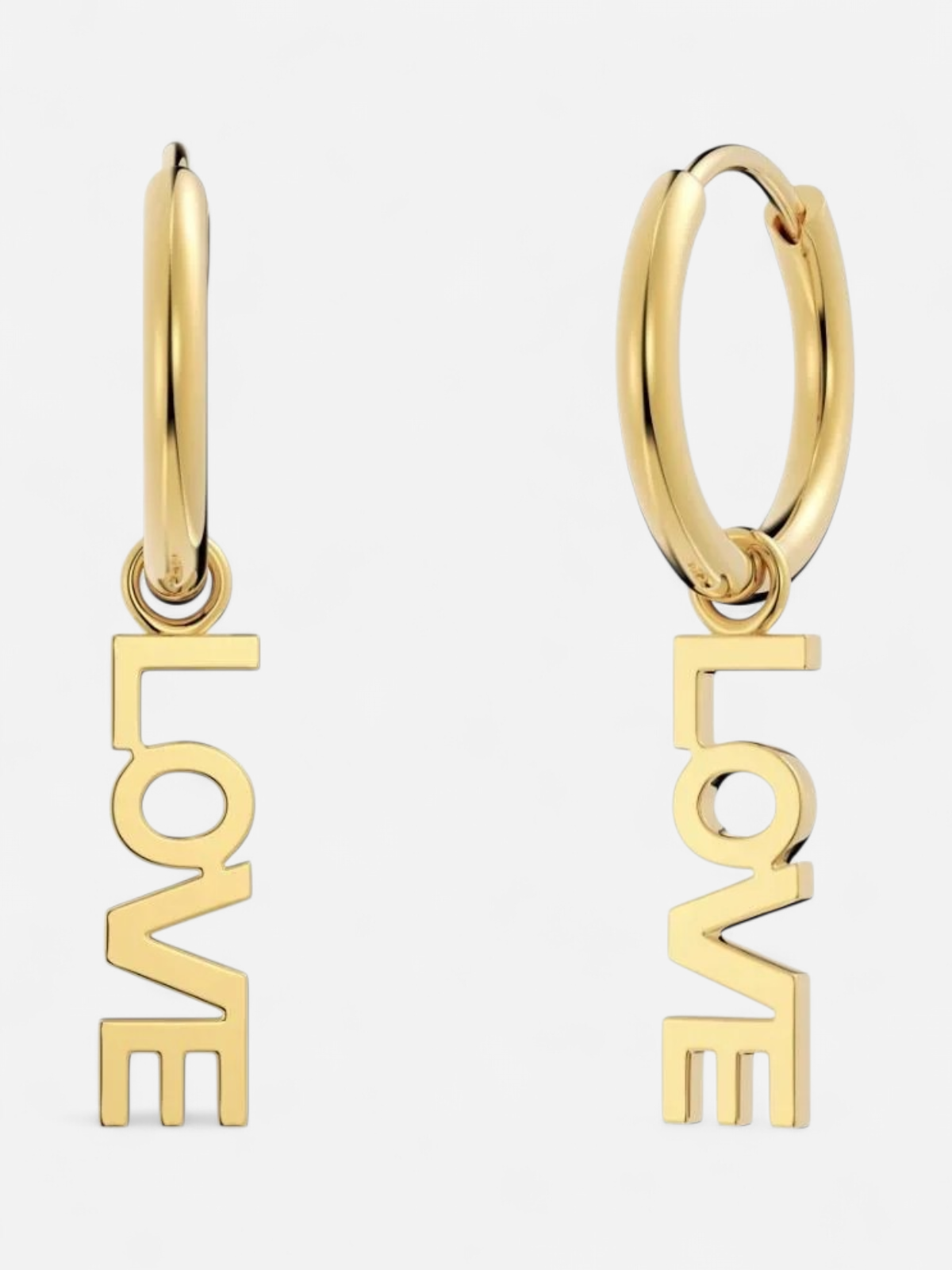 Edblad korvakorut Love Hoops Gold, Gold pleated - Kekäle.fi