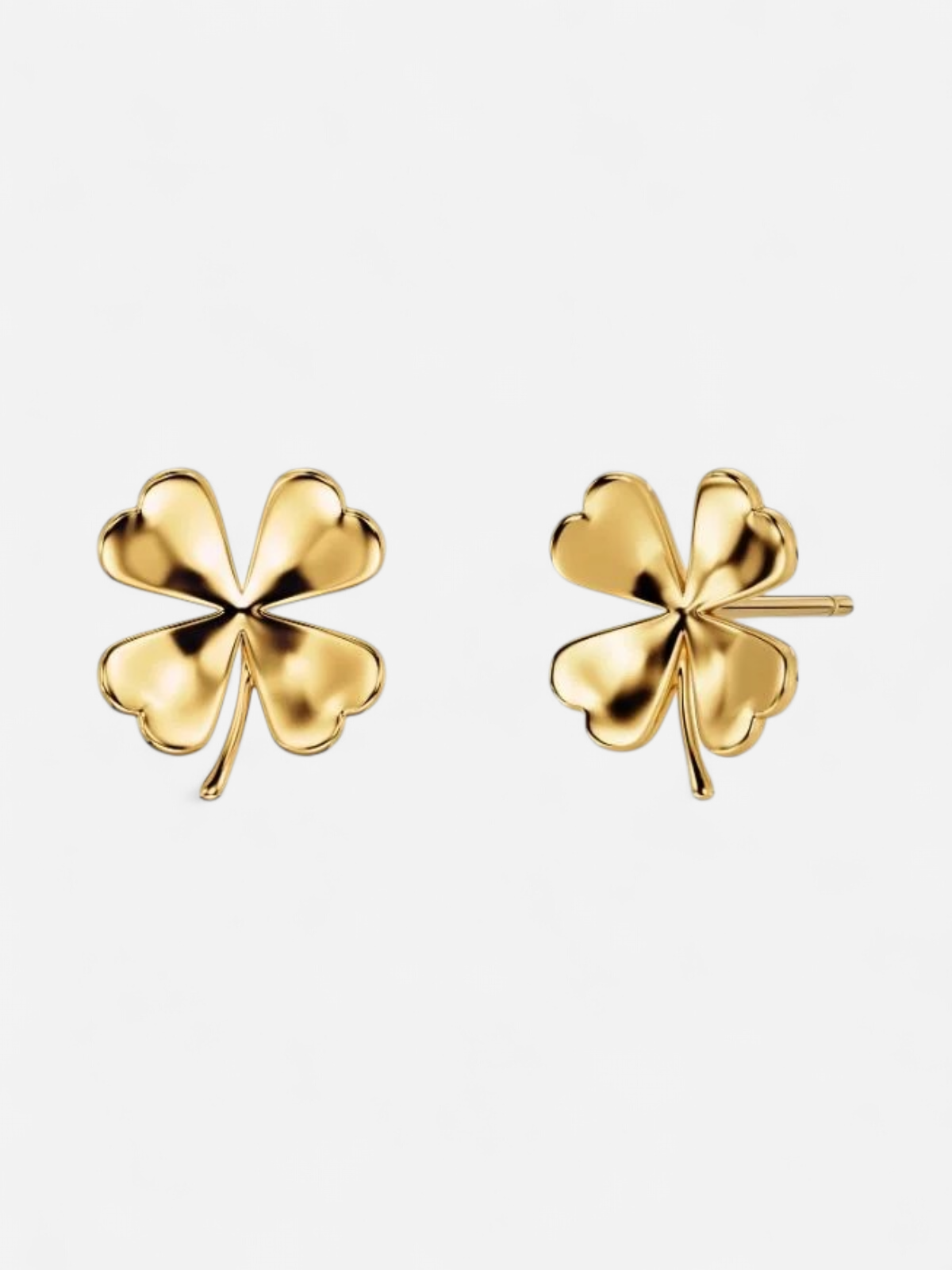Edblad korvakorut Lucky Studs Gold, Gold pleated - Kekäle.fi