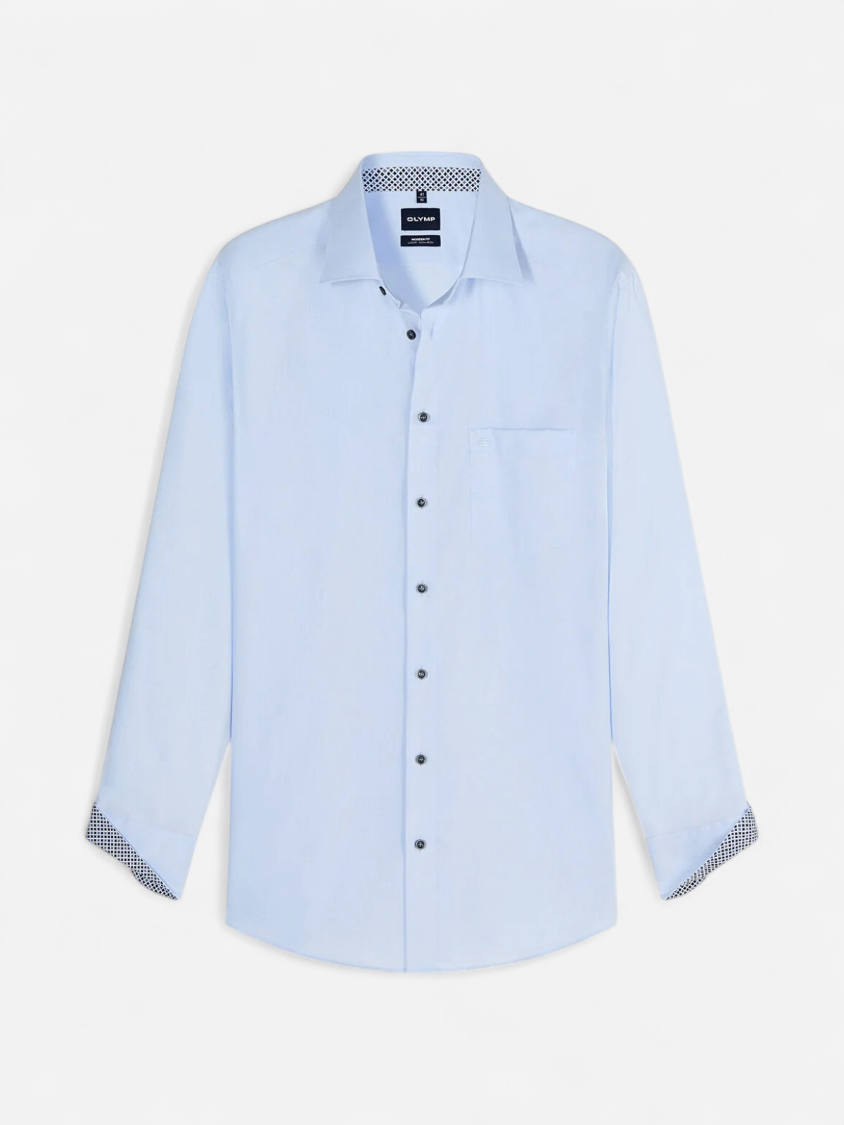 LUXOR MODERN FIT CONTRAST NON IRON VAALEANSININEN - Kekäle.fi